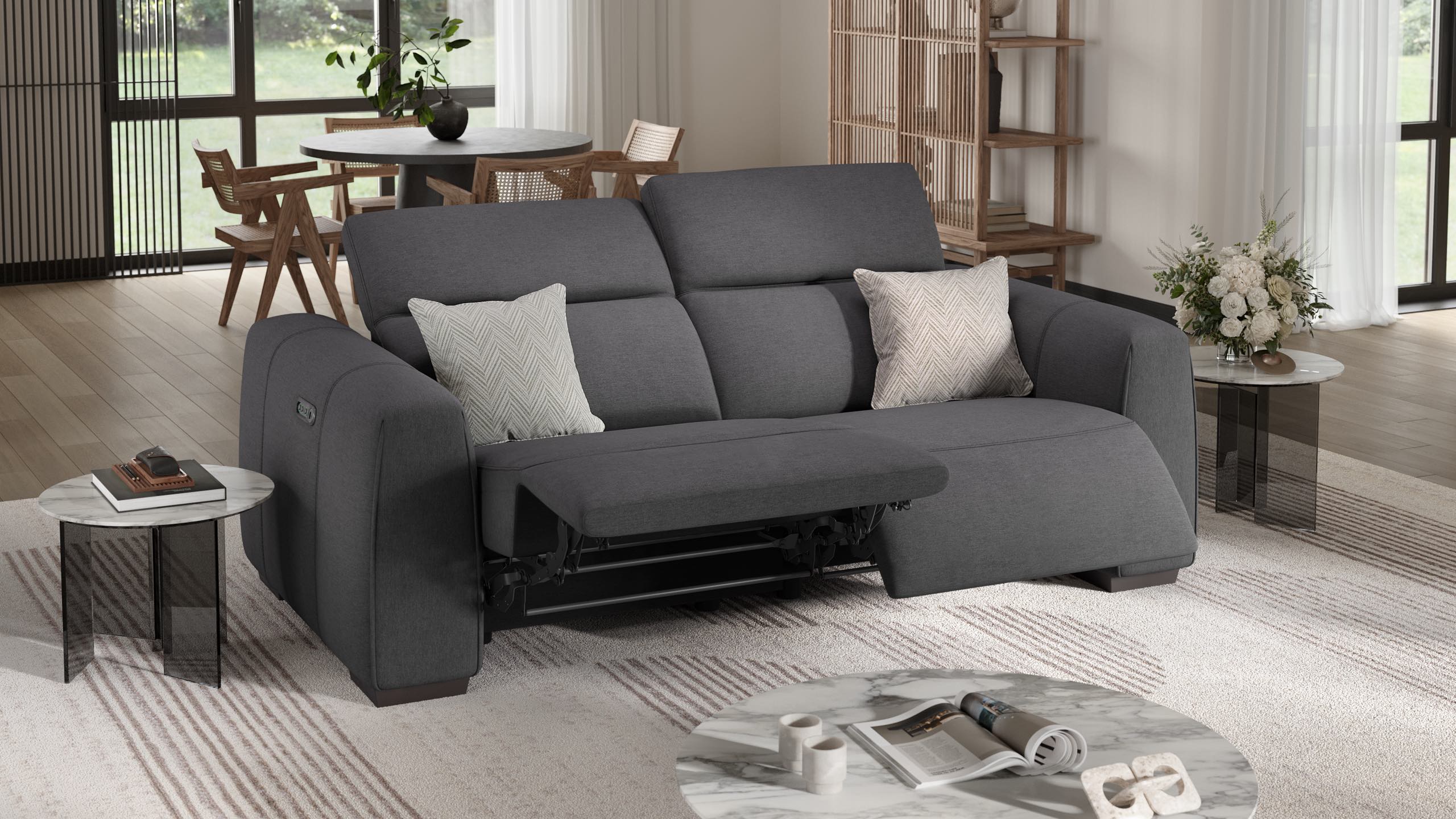 Stoff 3-Sitzer Sofa MILLESIMO