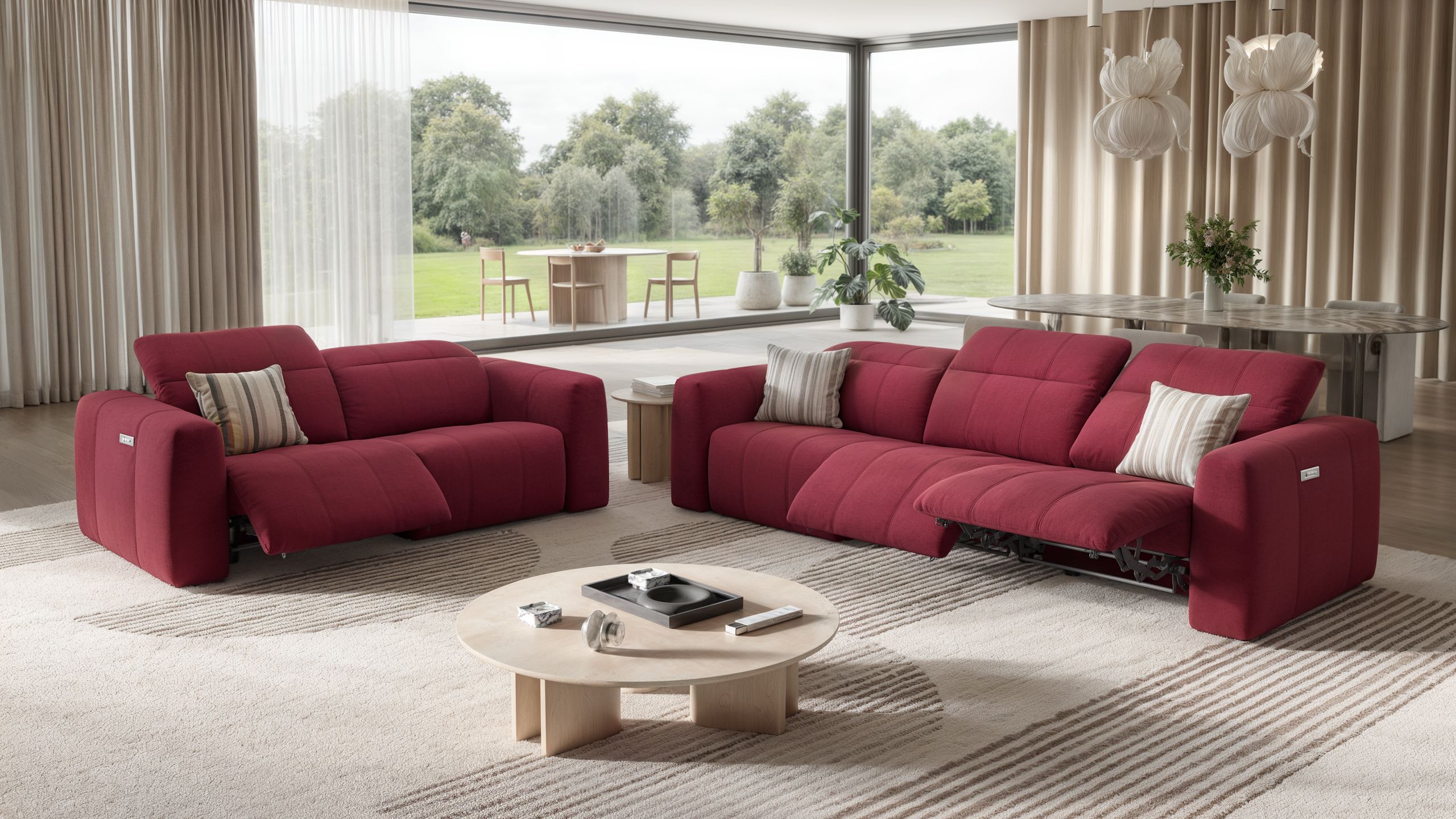 Stoff 3-Sitzer Sofa FLORIDA
