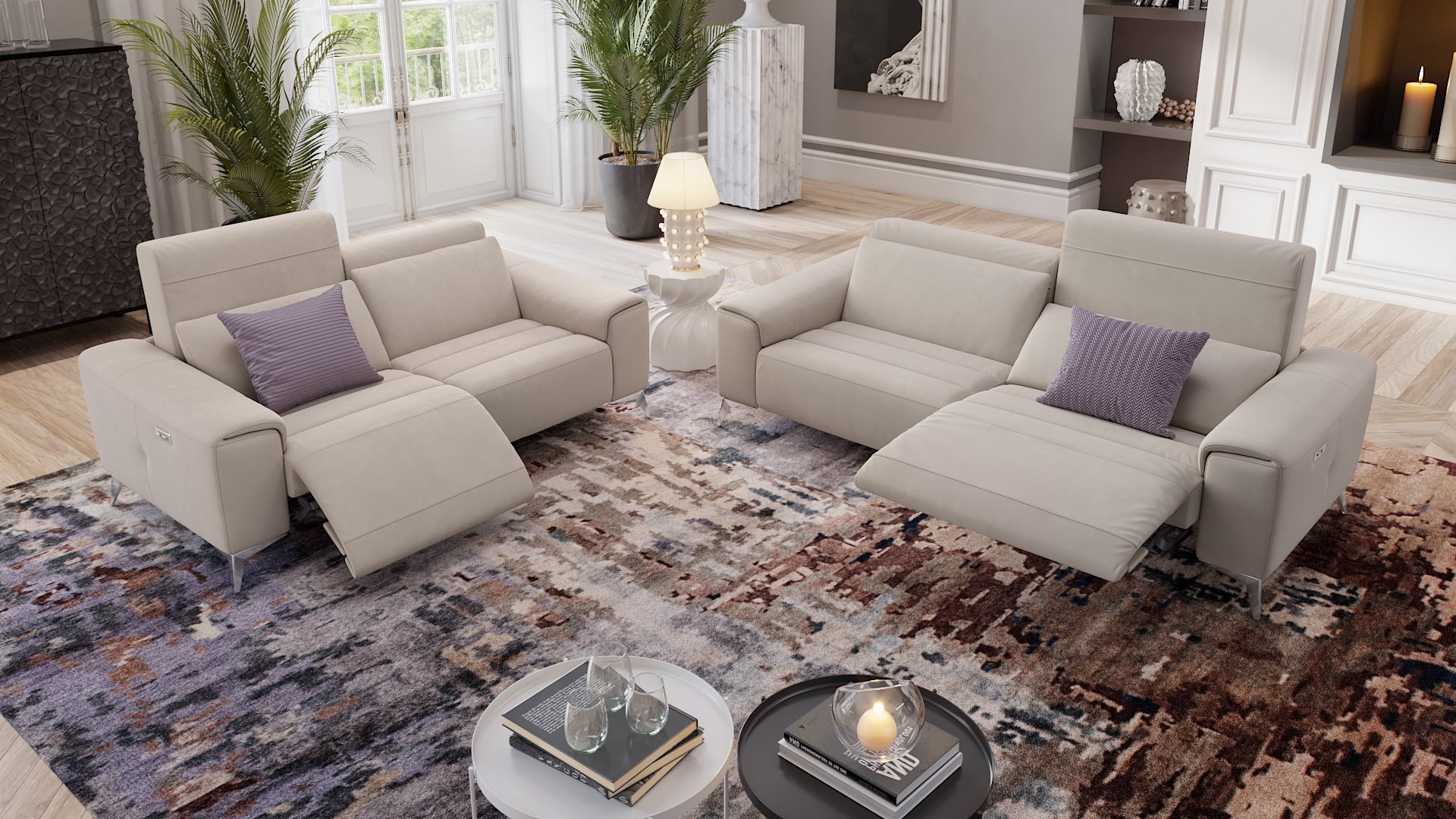 Stoff 3-Sitzer Sofa BELLA