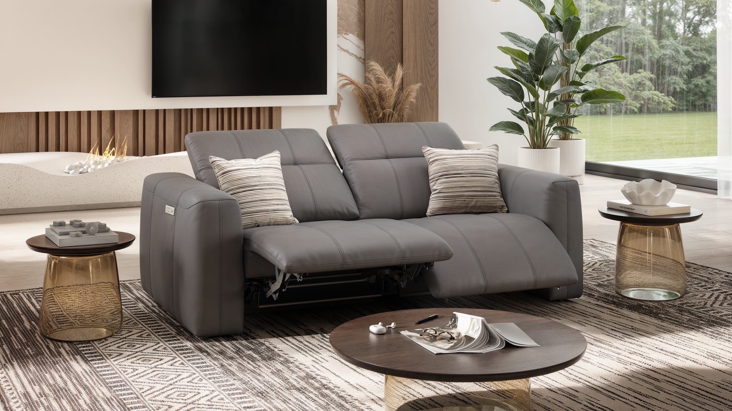 Leder 3-Sitzer Sofa FLORIDA