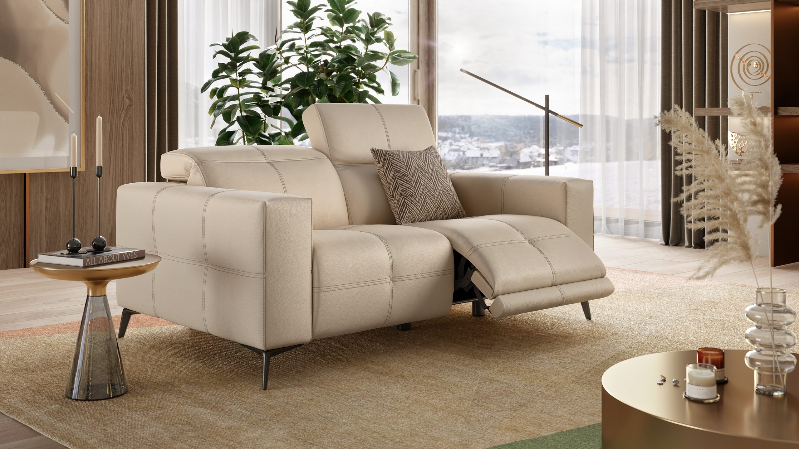 Leder 2-Sitzer MARBELLA