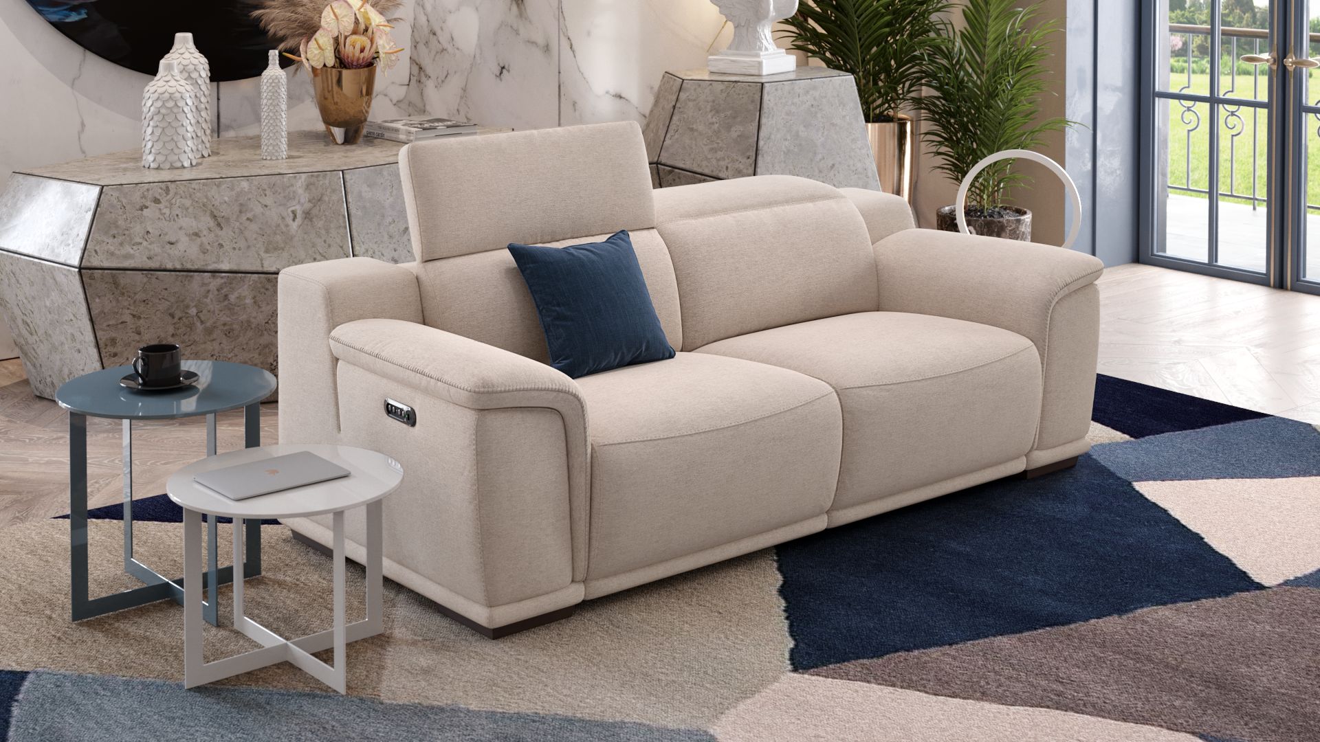 Stoff 3-Sitzer Sofa MONTEFINO