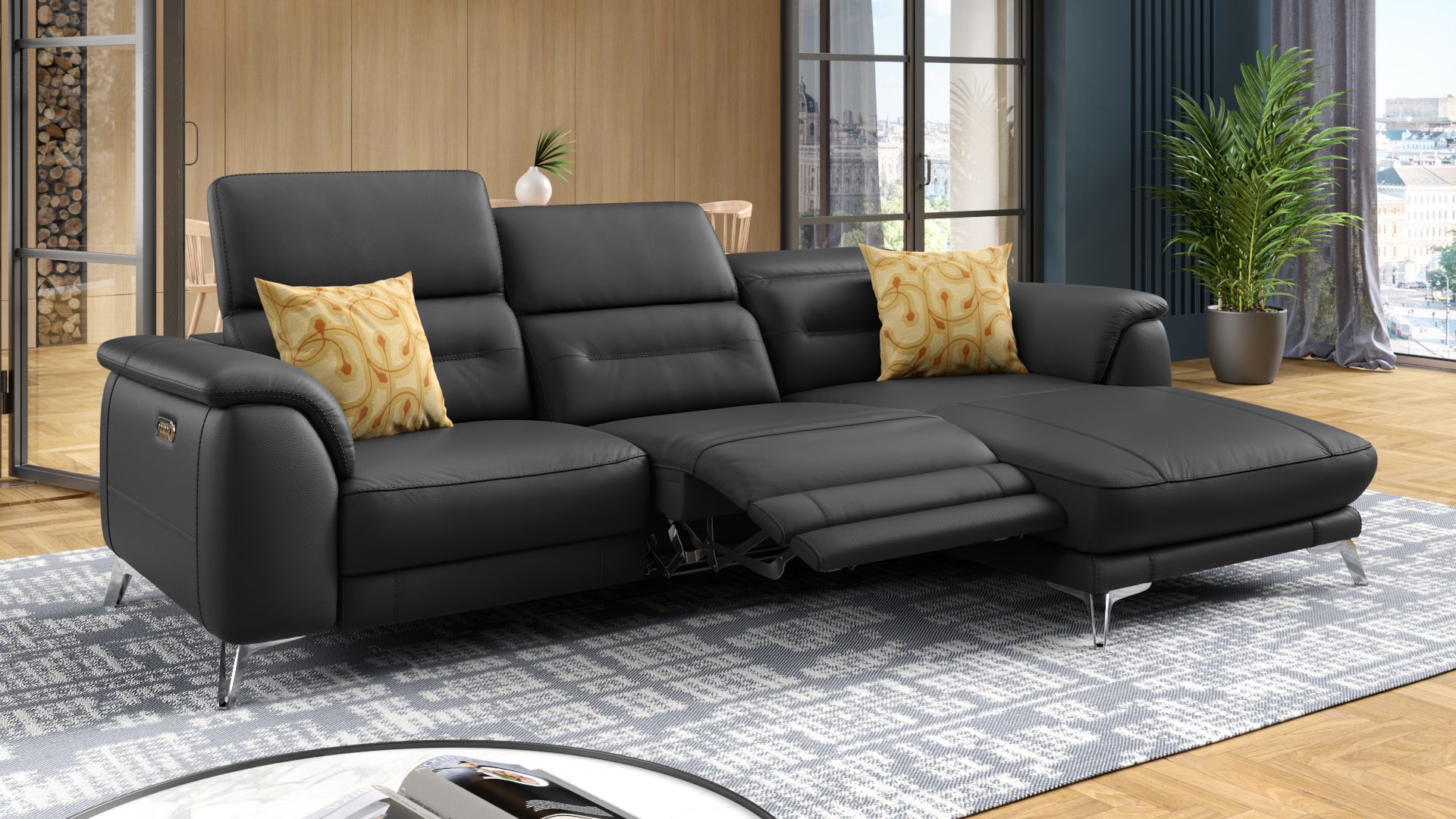 Leder Ecksofa GANDINO