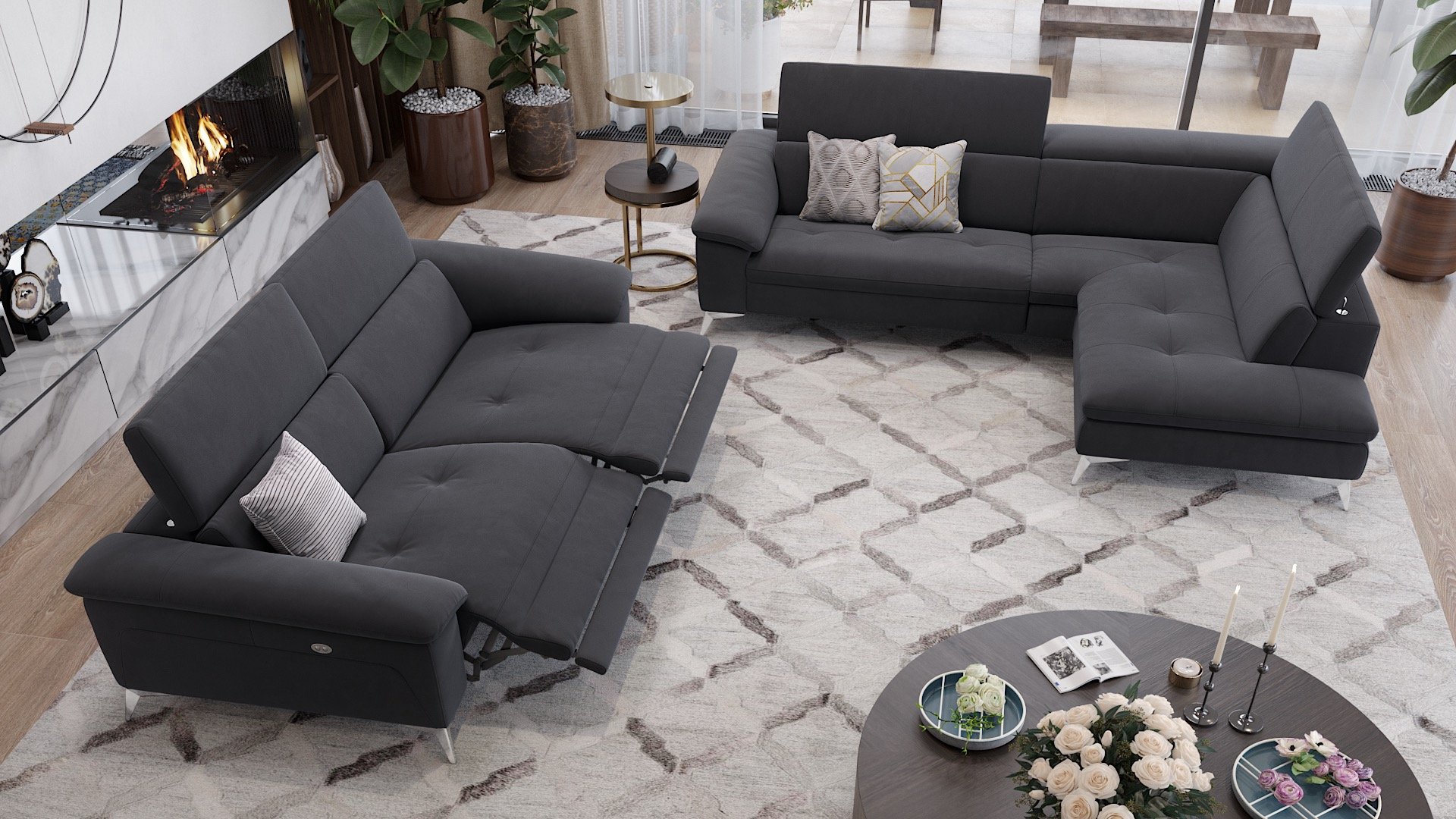 Stoff Ecksofa STELLA