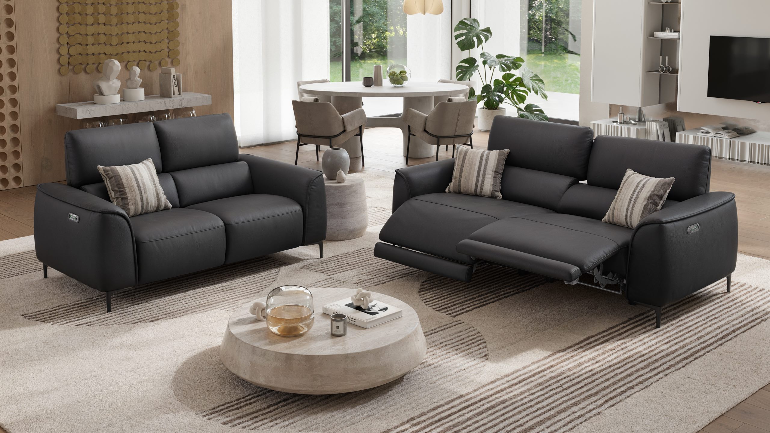 Leder 2-Sitzer Sofa COMO