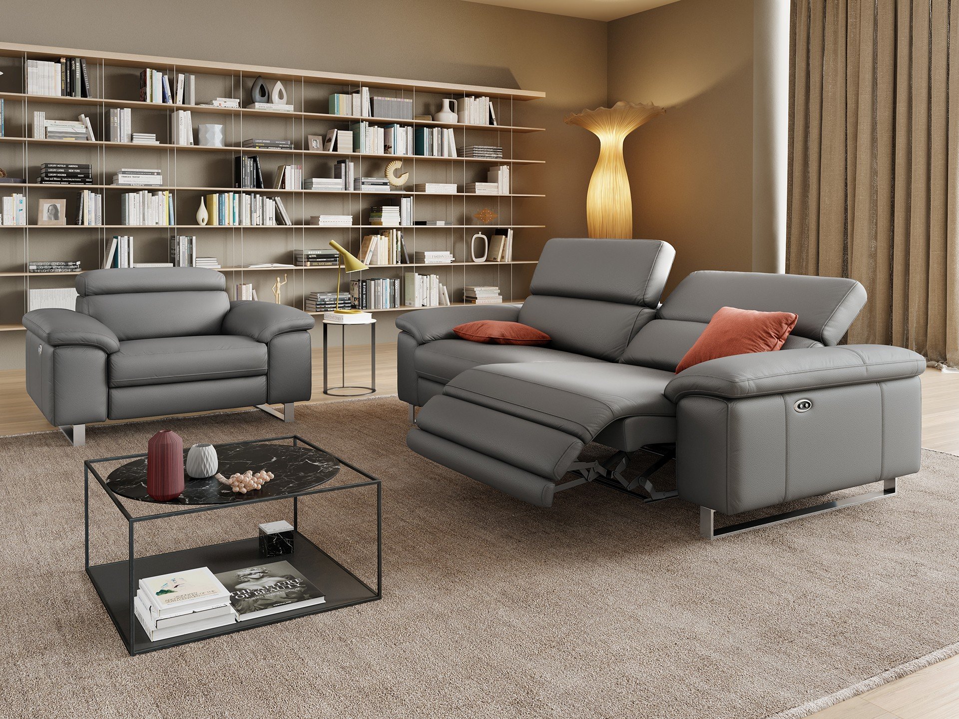 Leder 3-Sitzer Sofa SAVONA