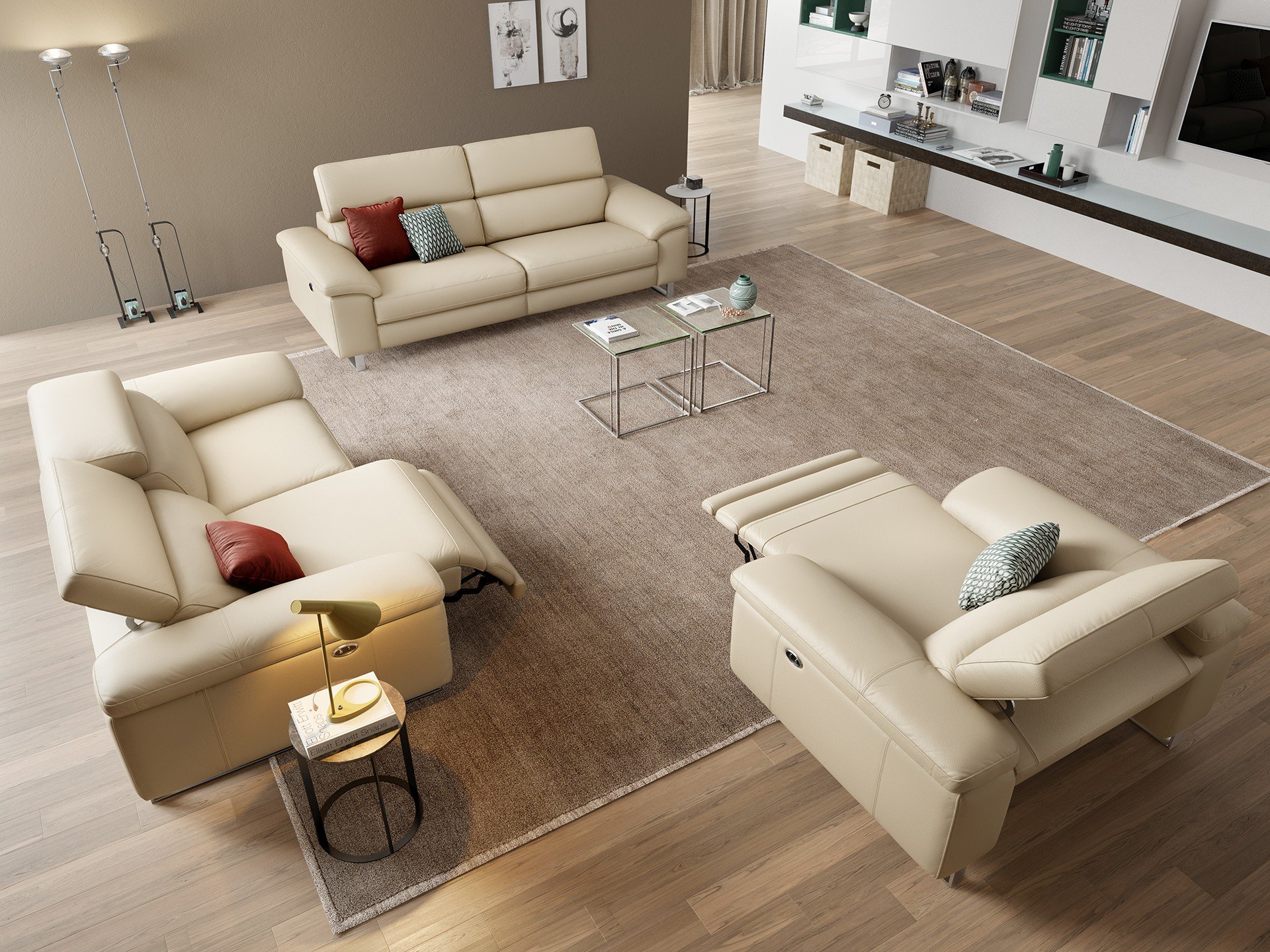 Leder 3-Sitzer Sofa SAVONA