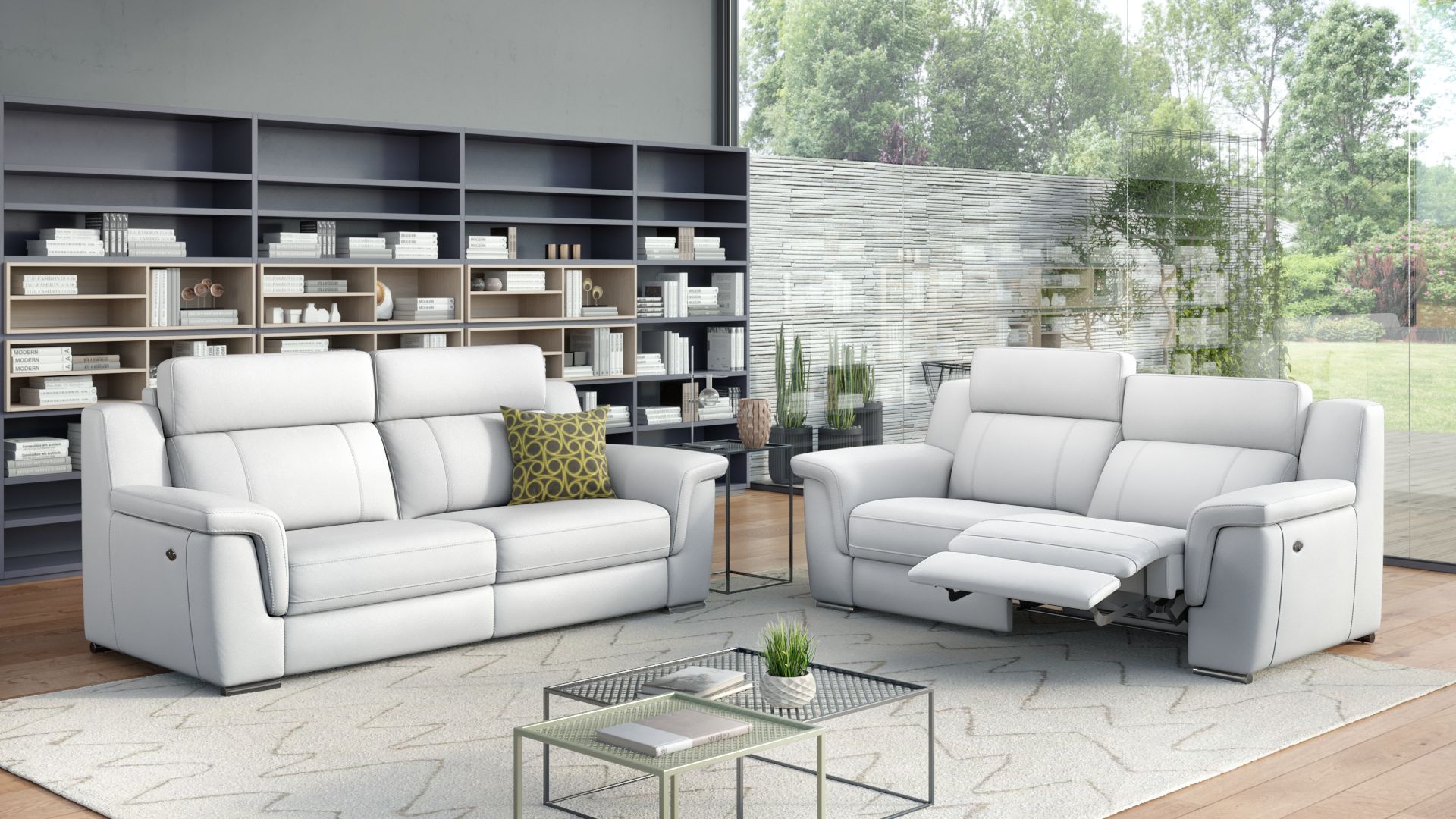 Leder 2-Sitzer Sofa TRIVENTO