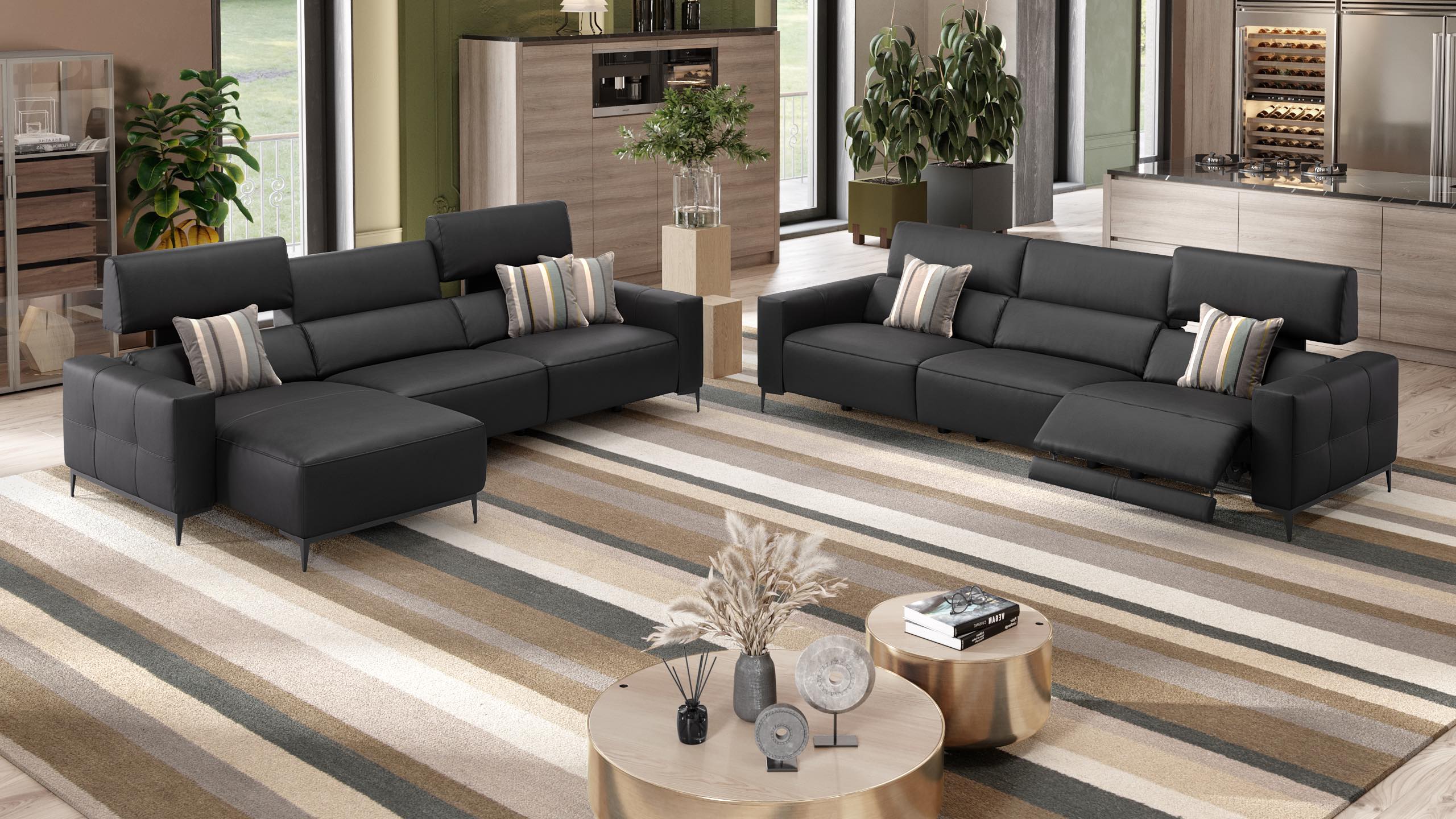 Leder Ecksofa TOLEDO