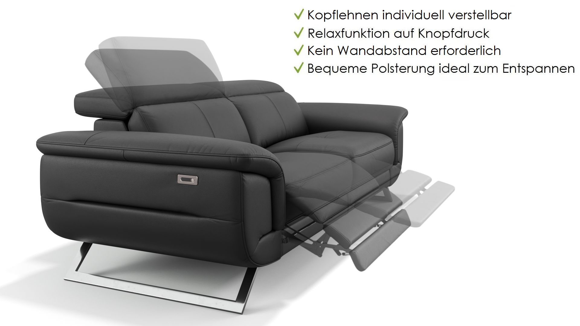 Leder 2-Sitzer Sofa MATRICE