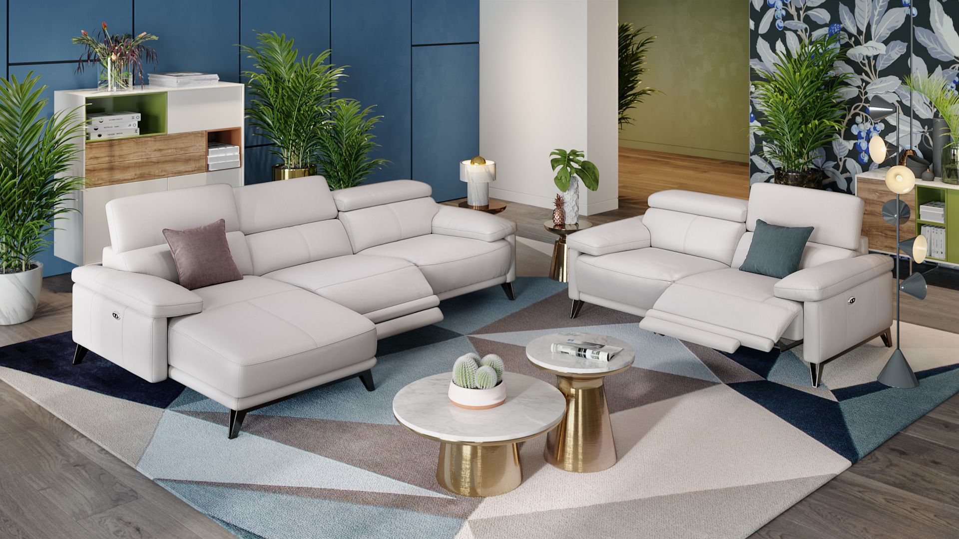 Leder 2-Sitzer Sofa CELANO