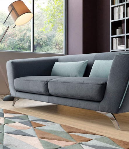 2-Sitzer Sofa grau