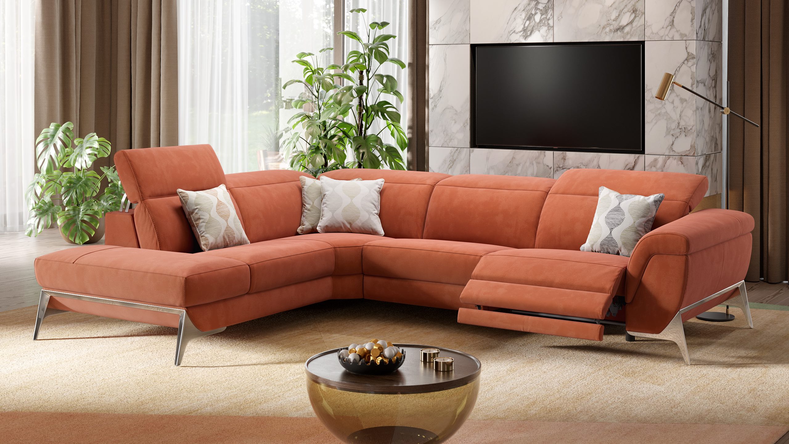 Stoff Ecksofa ARINA