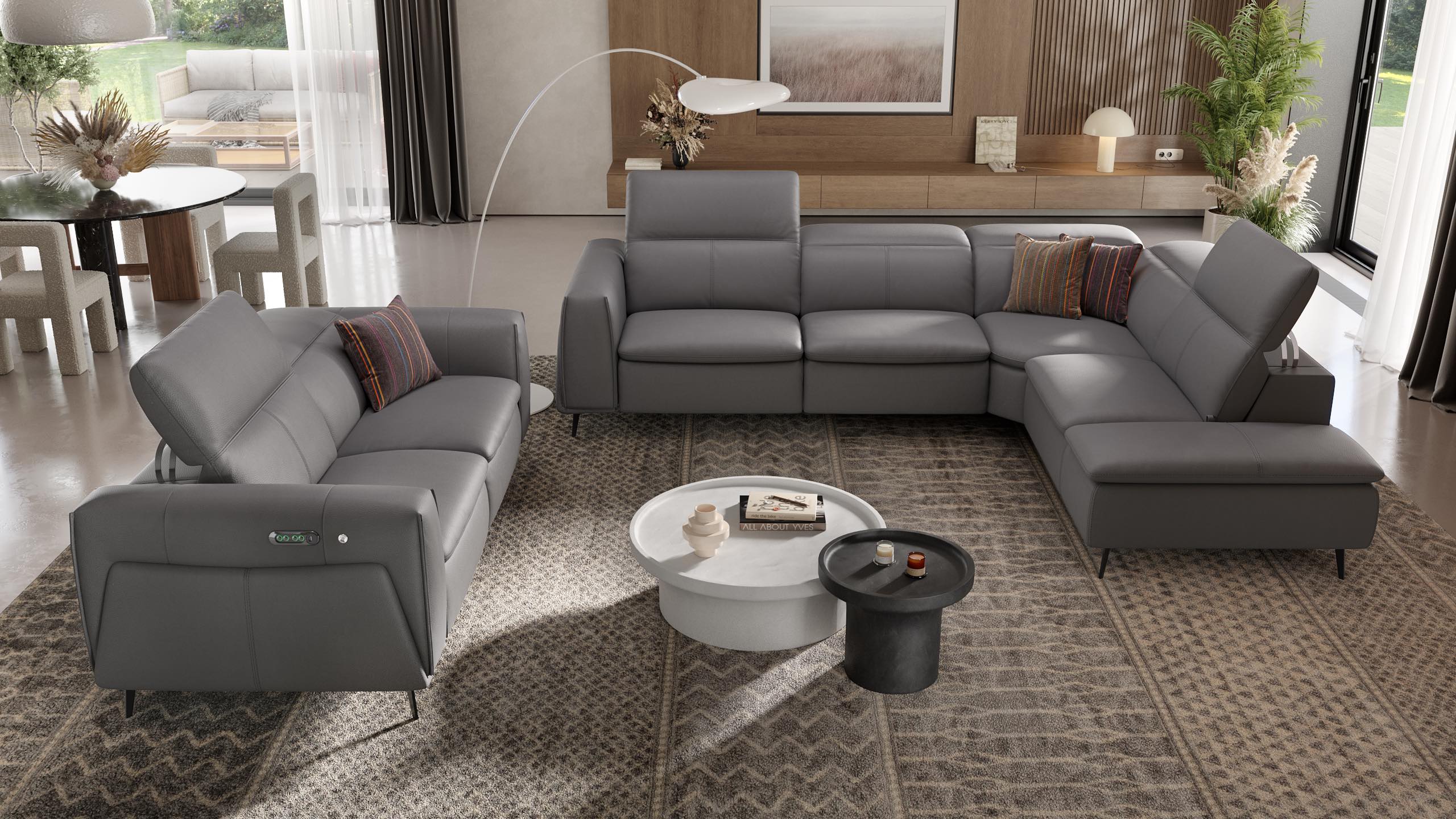 Leder 2-Sitzer Sofa BELLUNO