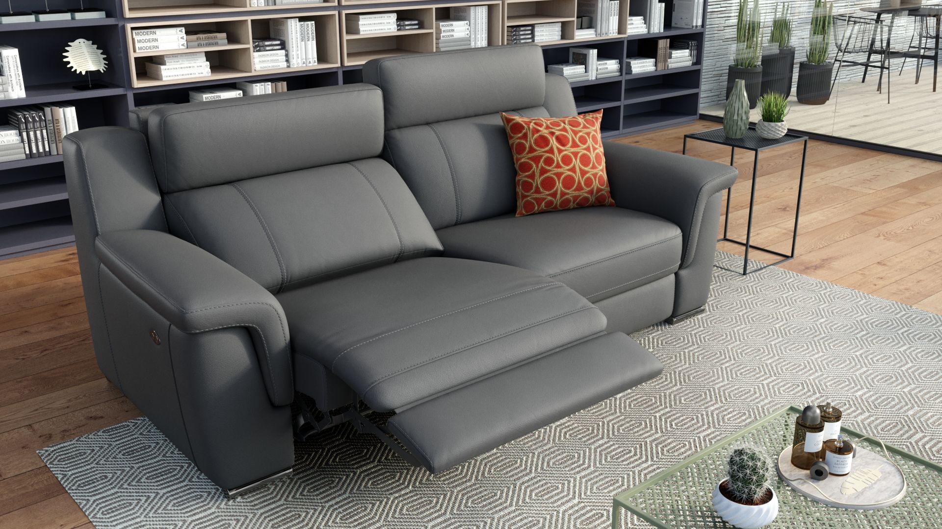 Leder 2-Sitzer Sofa TRIVENTO