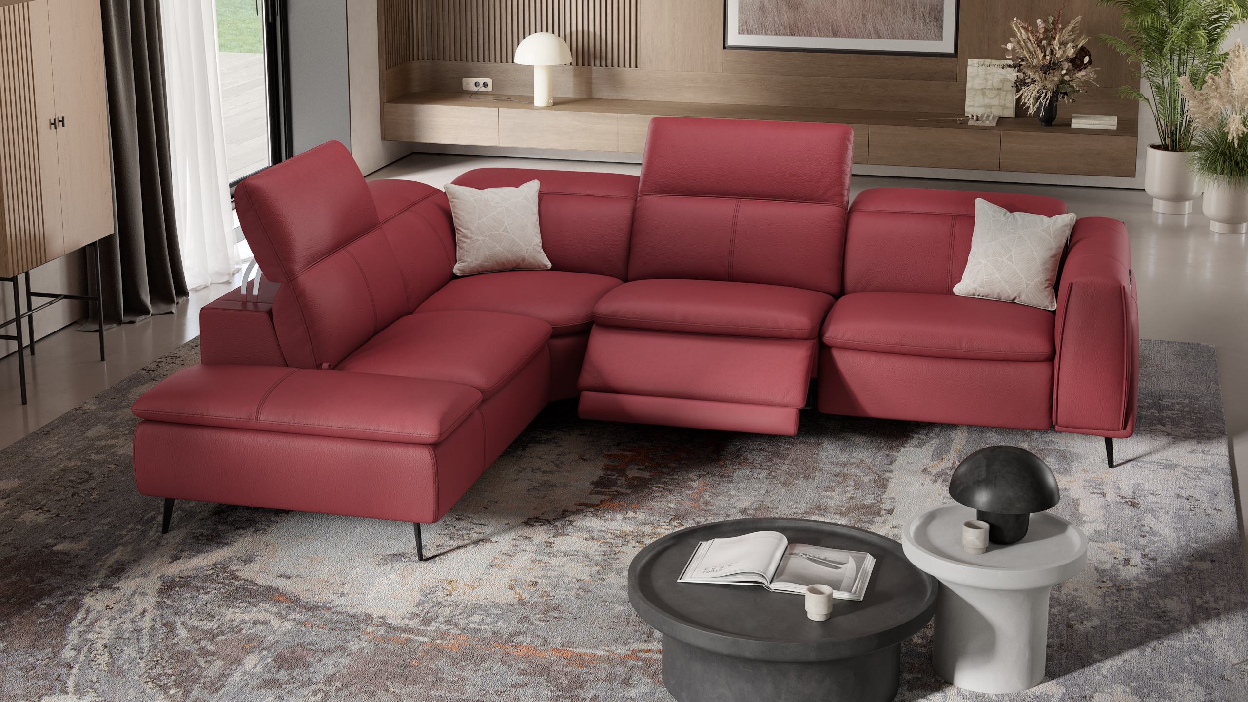 Leder Ecksofa BELLUNO