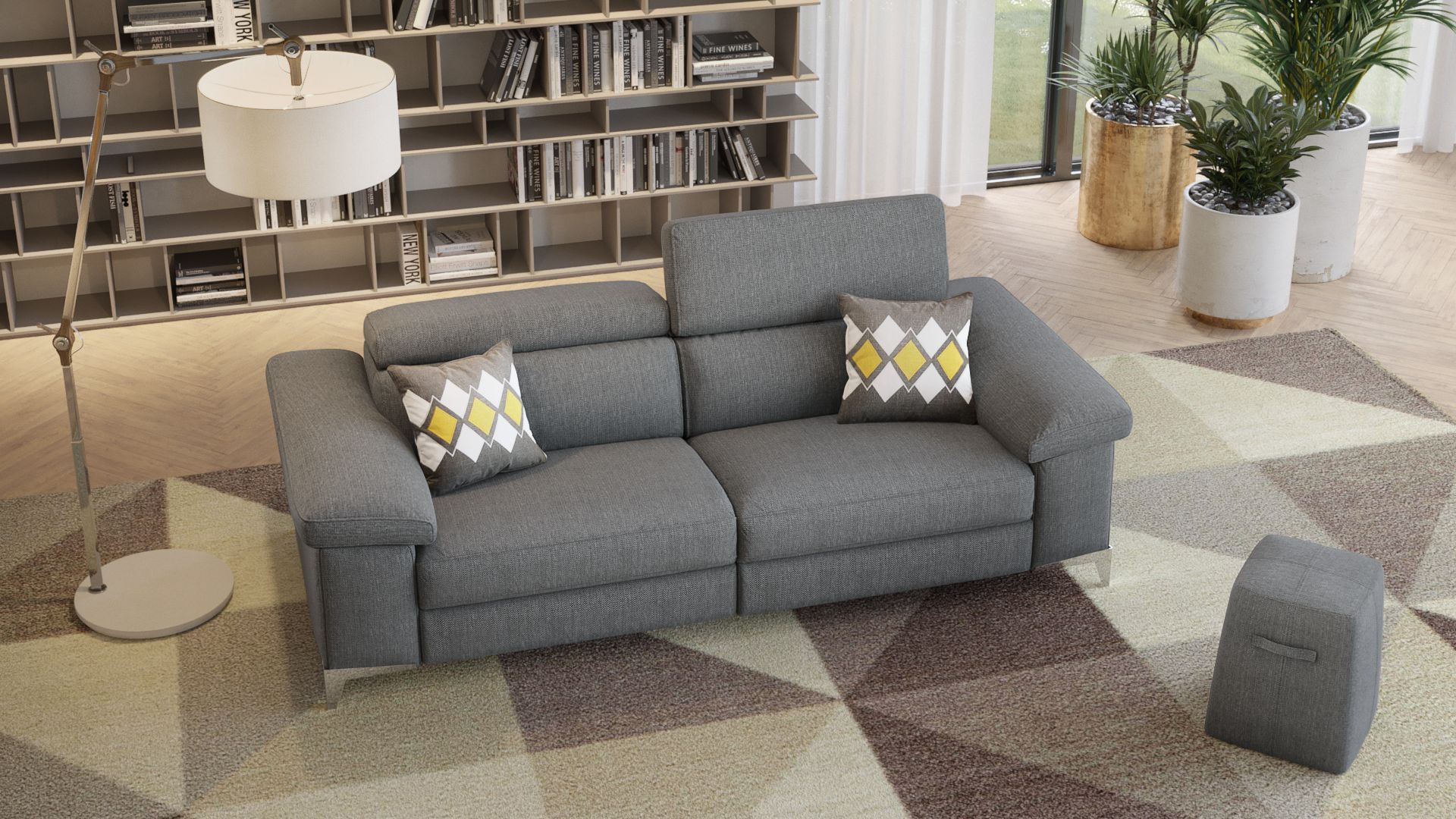 Stoff 3-Sitzer Sofa VENOSA