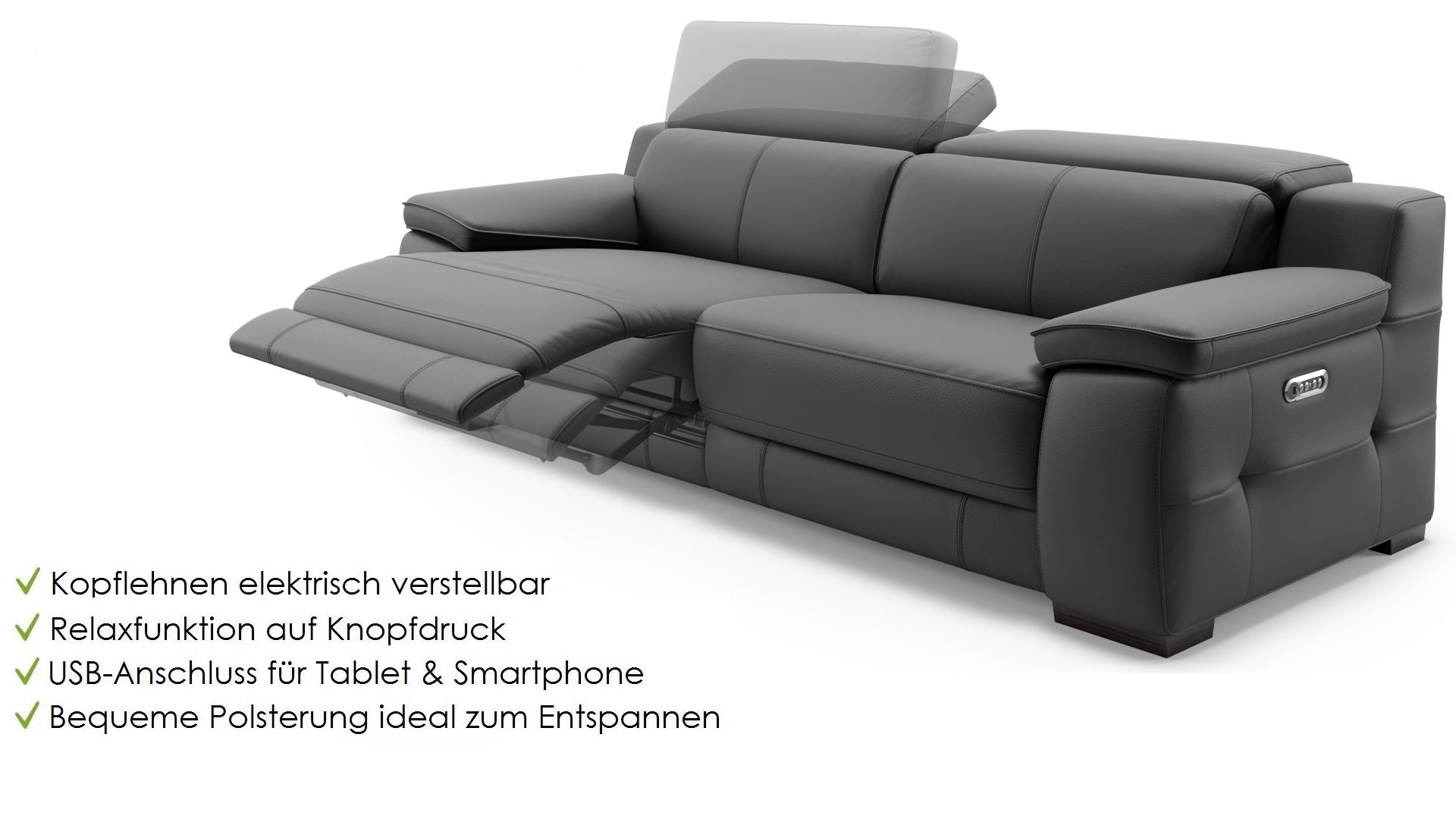 Leder 3-Sitzer Sofa SAVELLI