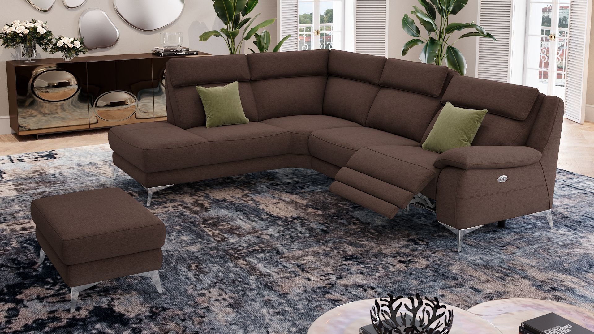 Stoff Wohnlandschaft ALIANO
