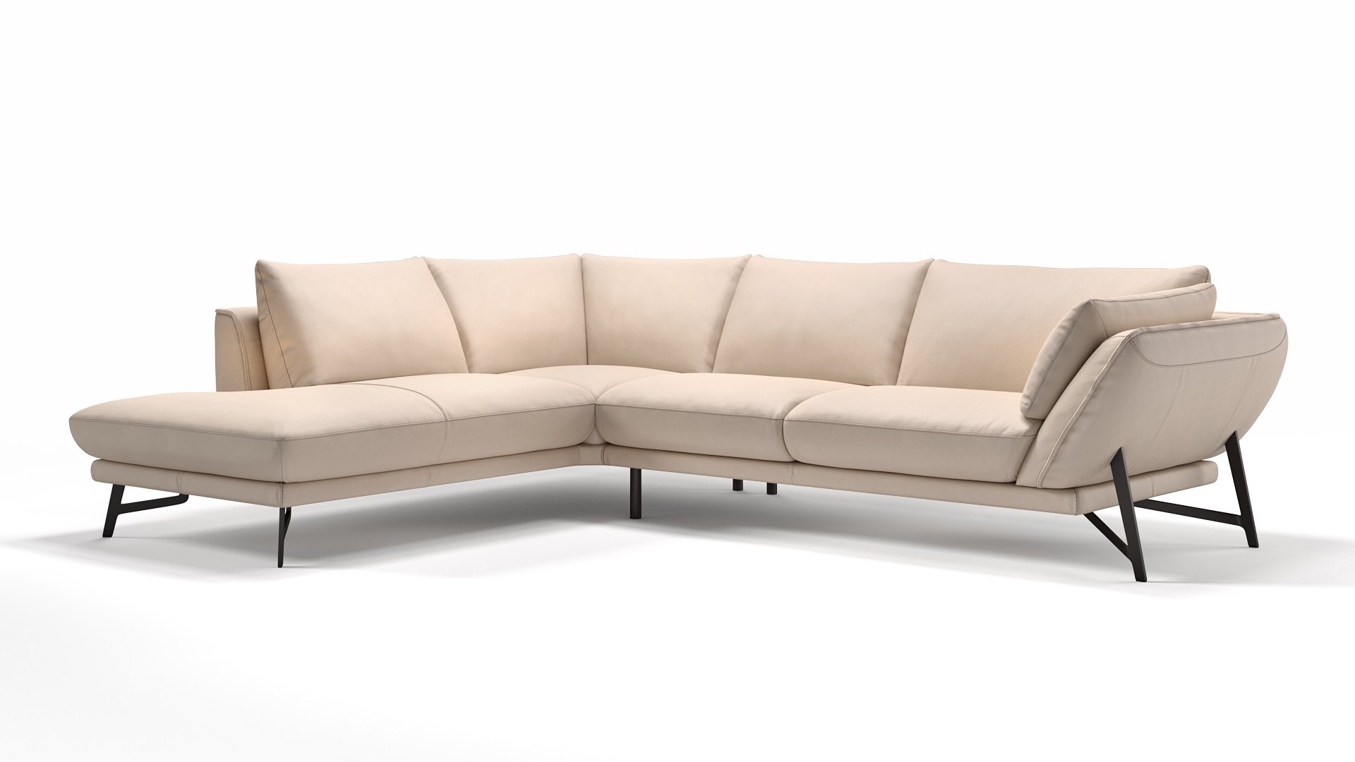 Leder Ecksofa ESTELLA