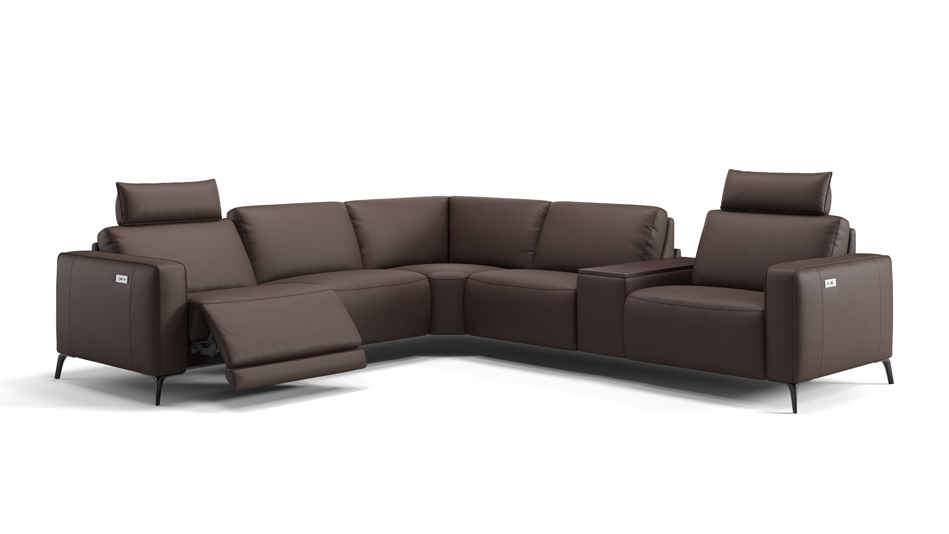 Leder Ecksofa BARLETTA