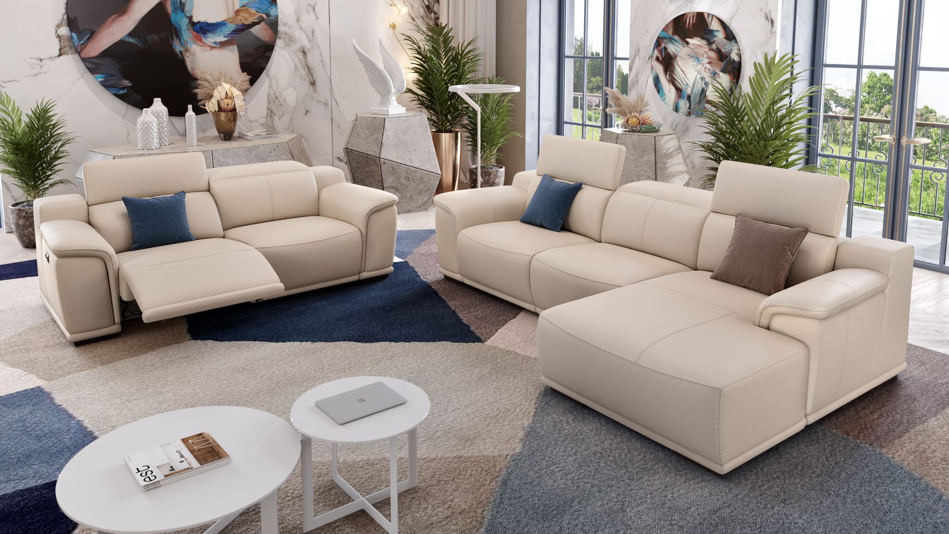 Leder 3-Sitzer Sofa MONTEFINO