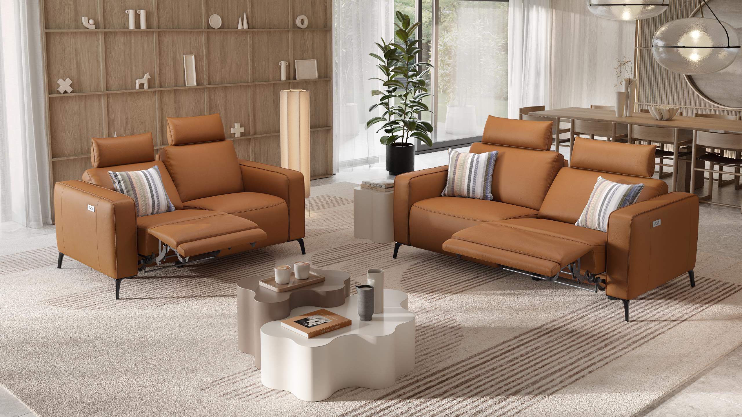 Leder 2-Sitzer Sofa BARLETTA