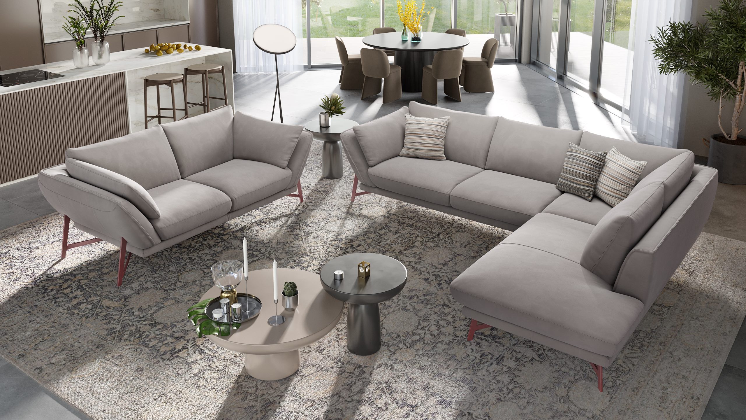 Stoff Ecksofa ESTELLA