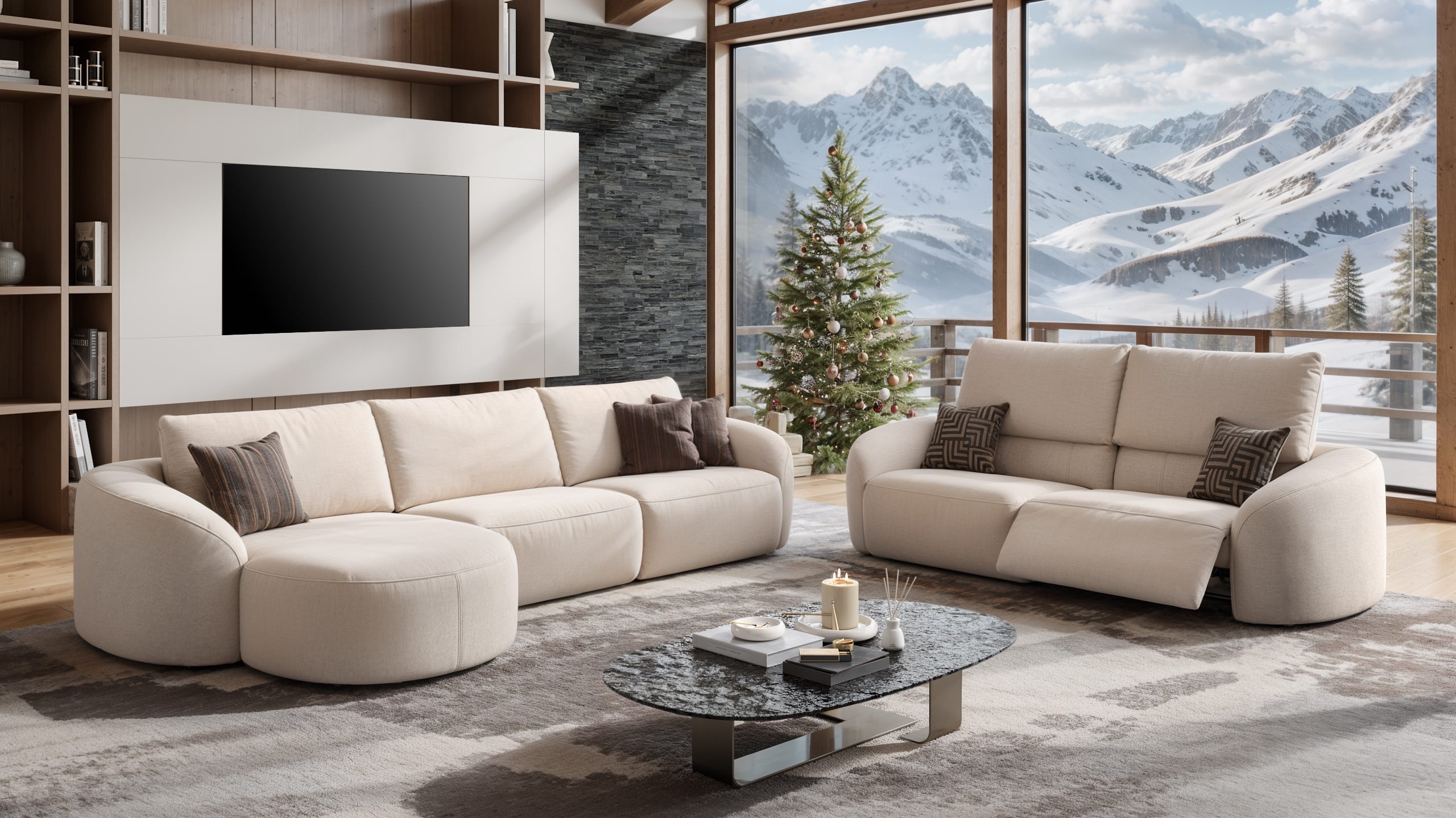 Stoff Ecksofa ST. MORITZ