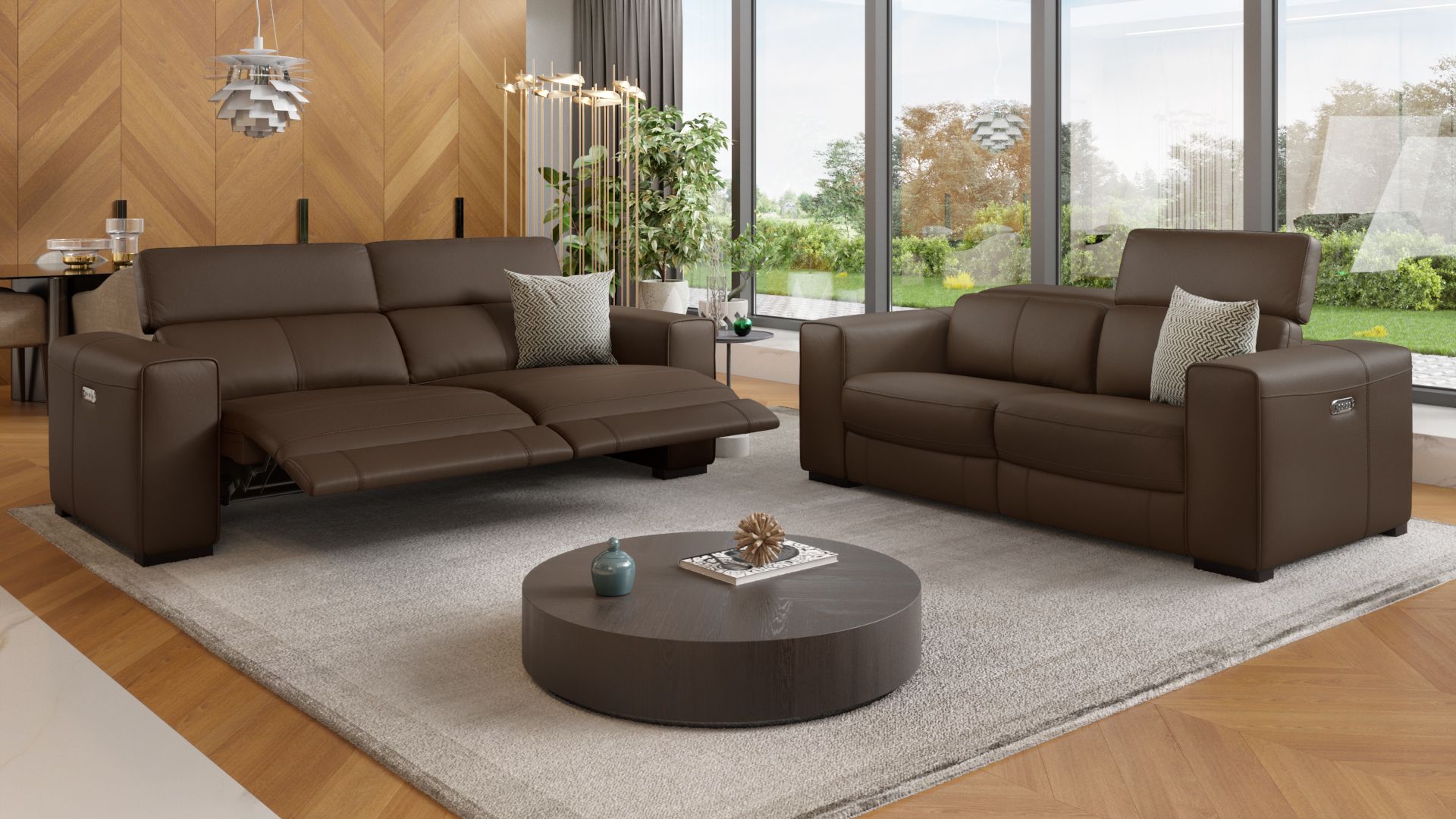 Leder 2-Sitzer Sofa BOVINO