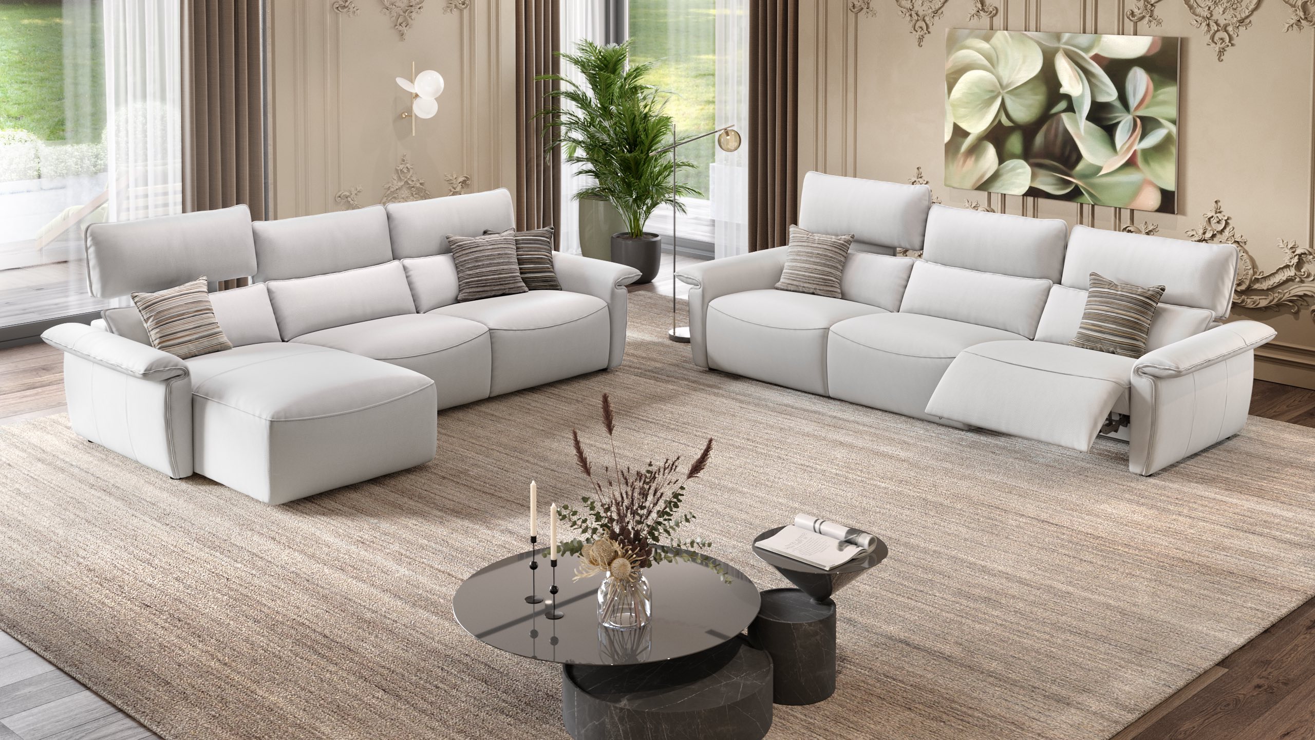 Leder Ecksofa MERIDA