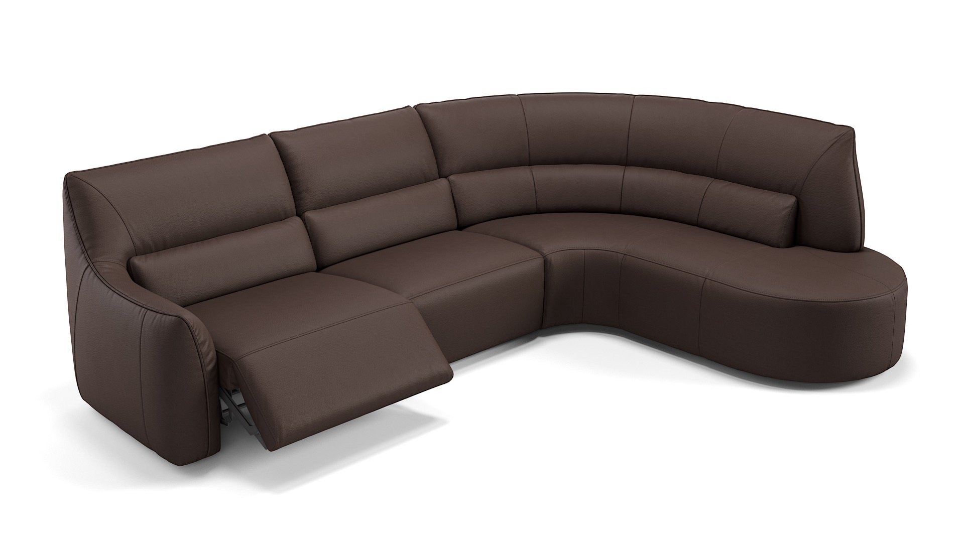 Leder Ecksofa PESARO
