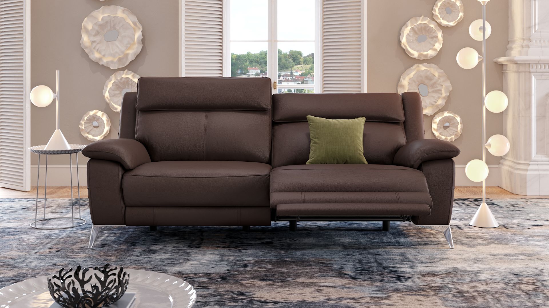 Leder 3-Sitzer Sofa ALIANO