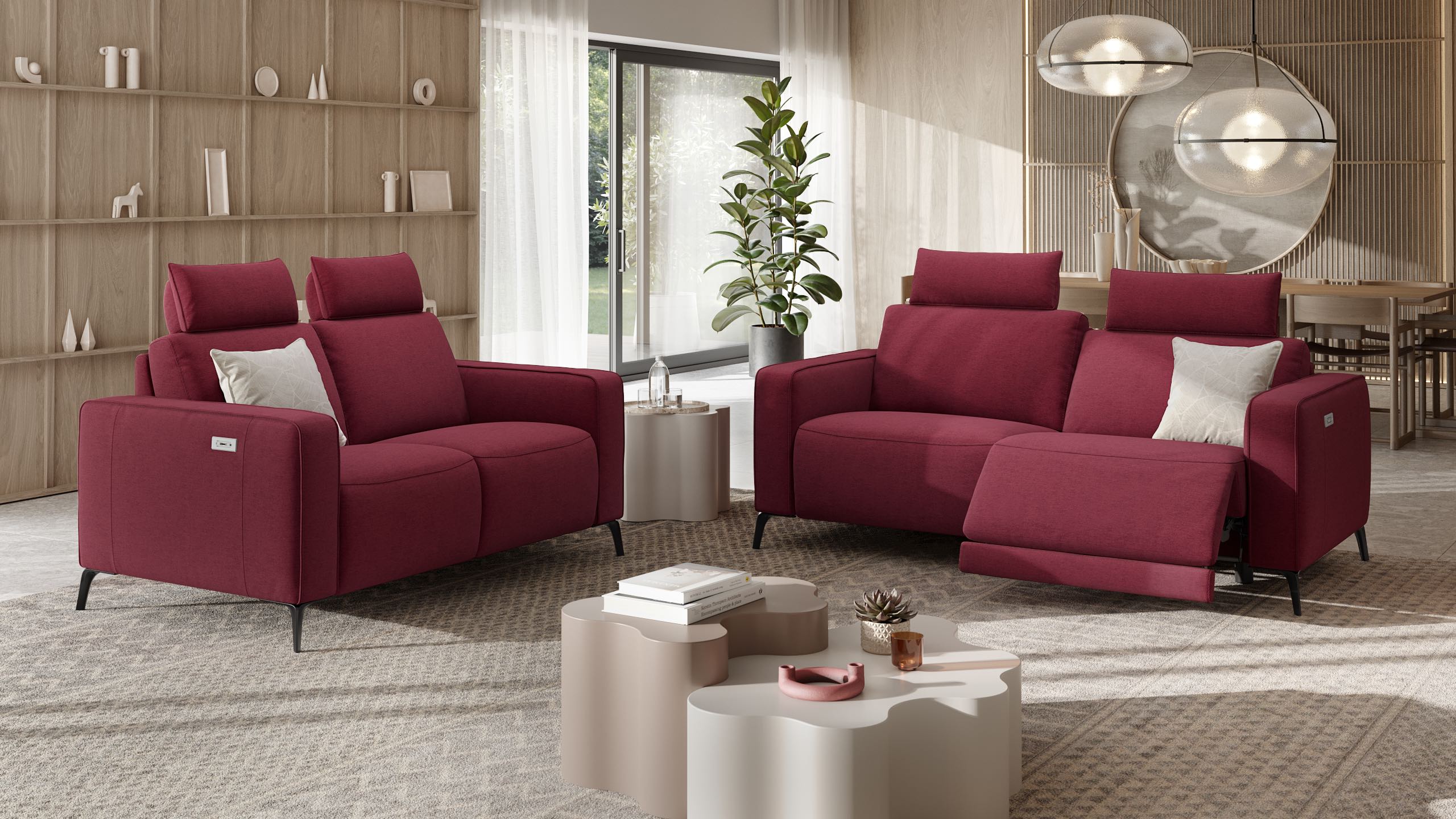 Stoff 3-Sitzer Sofa BARLETTA