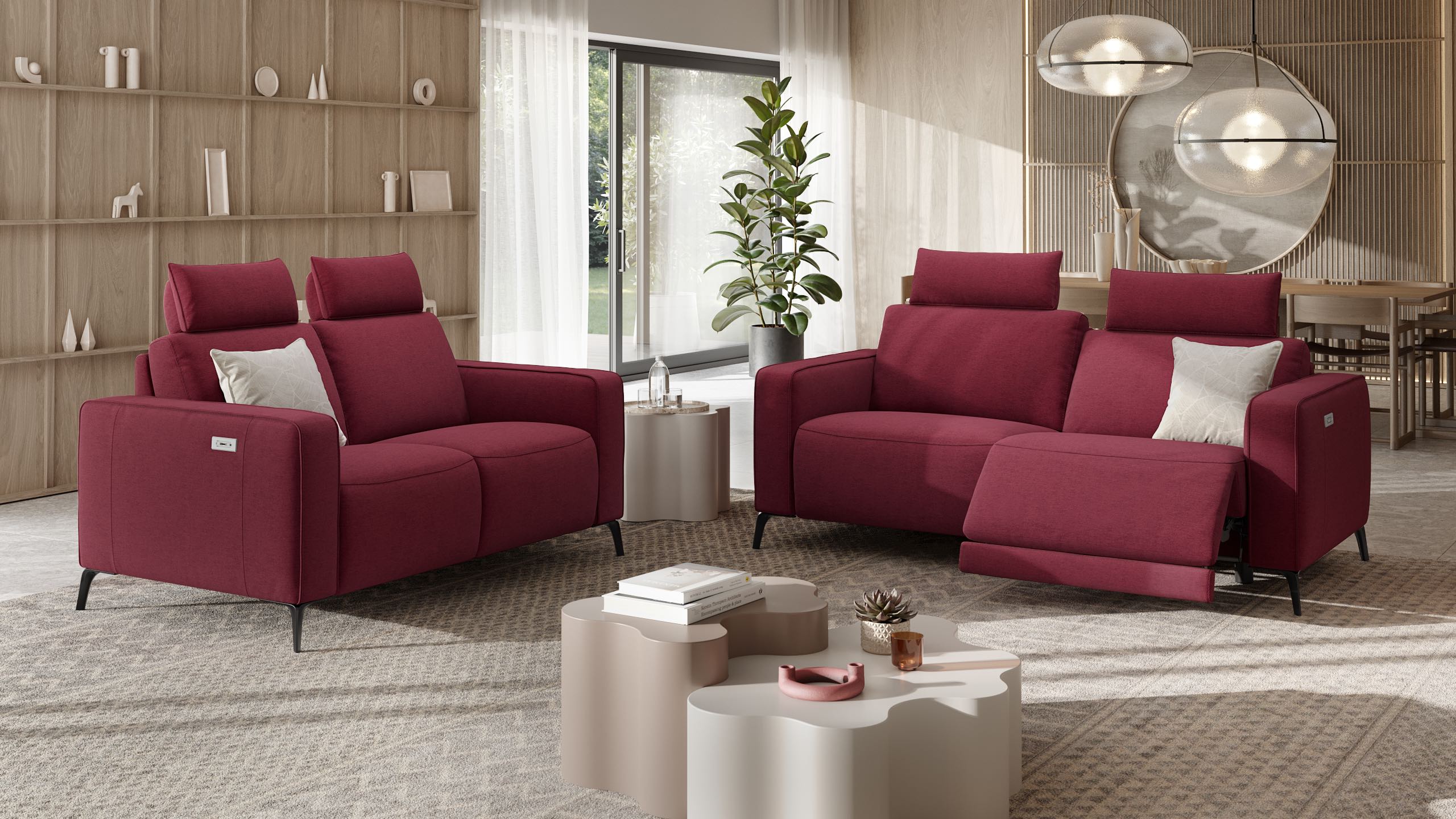 Stoff 2-Sitzer Sofa BARLETTA