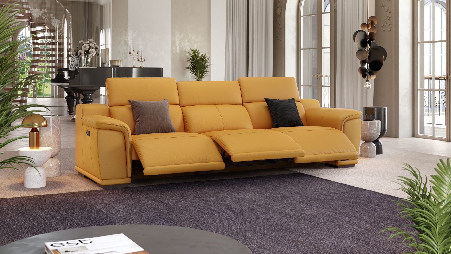 Leder 3-Sitzer Sofa XXL MONTEFINO