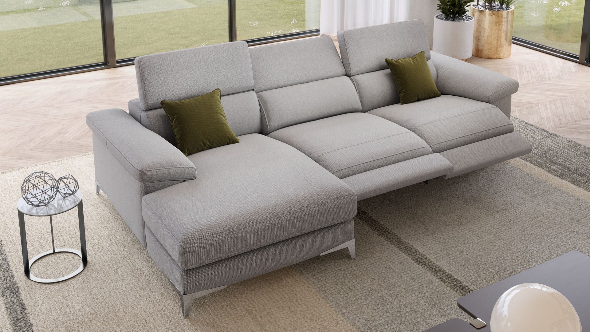 Stoff Ecksofa VENOSA