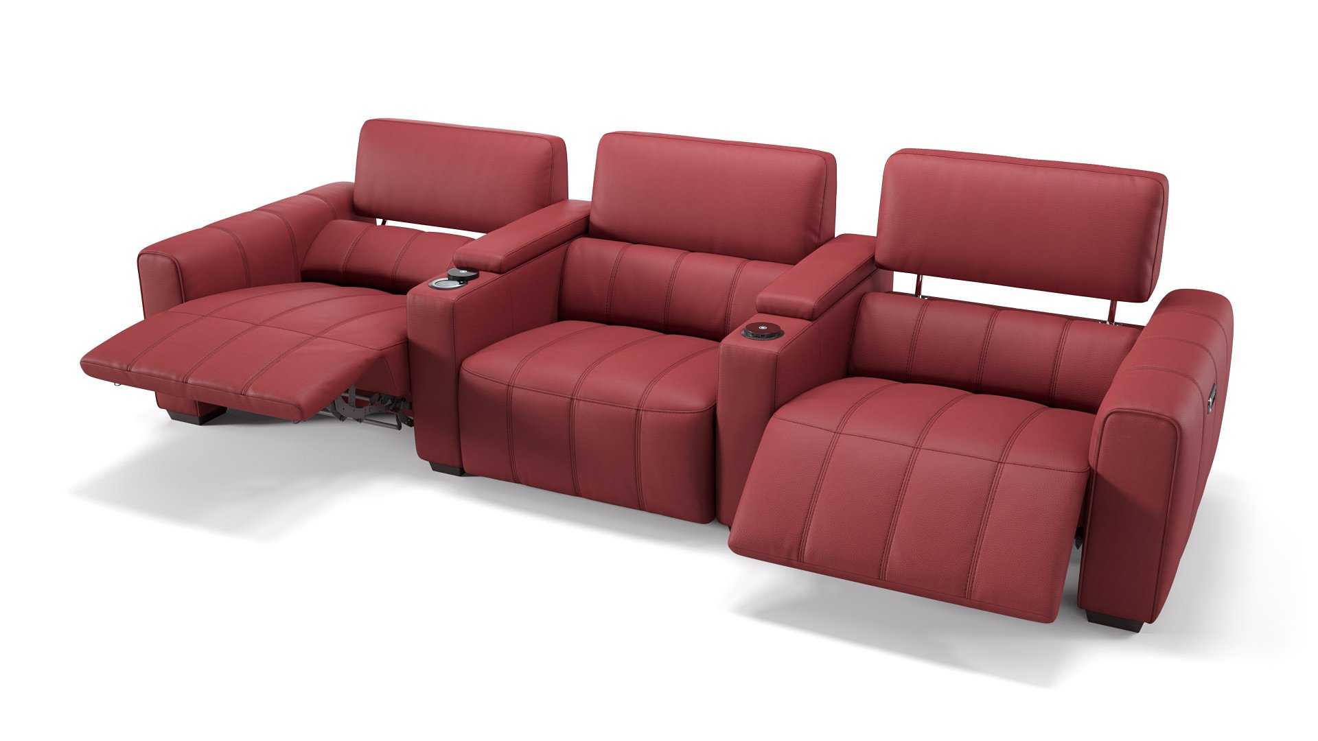 Leder 3-Sitzer Kinosofa MALIBU