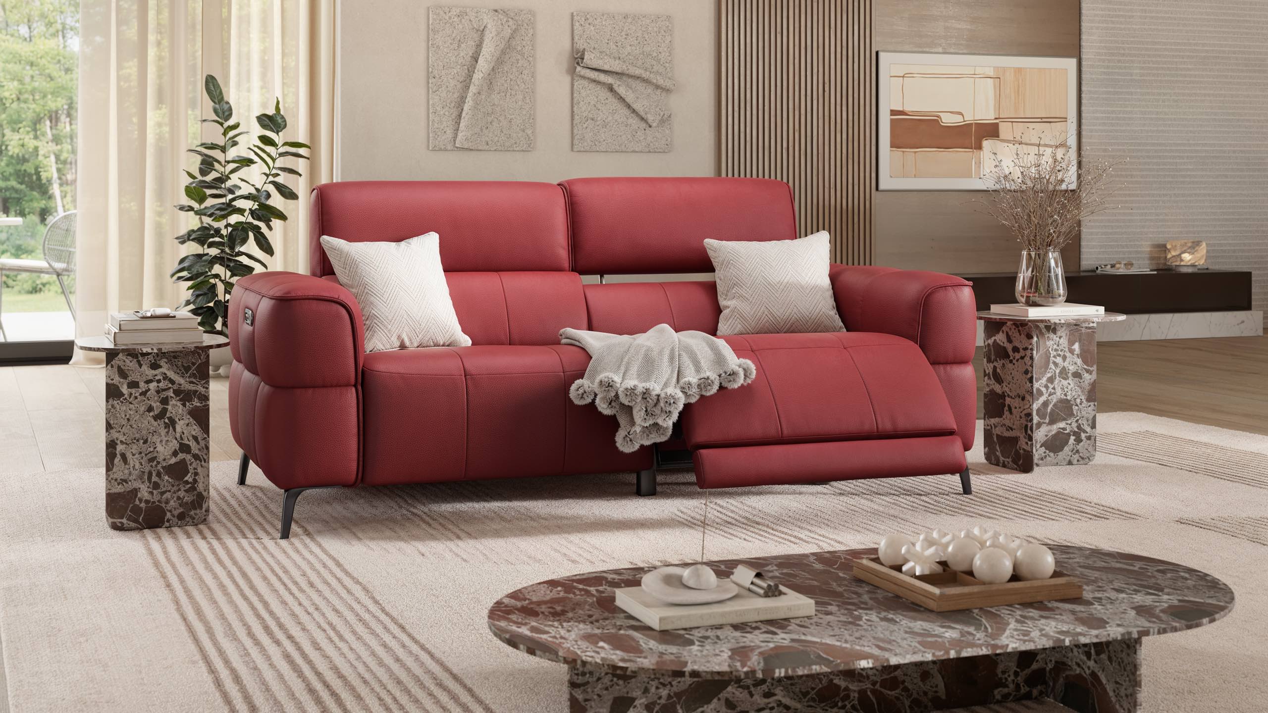 Leder 3-Sitzer Sofa MEZZANO