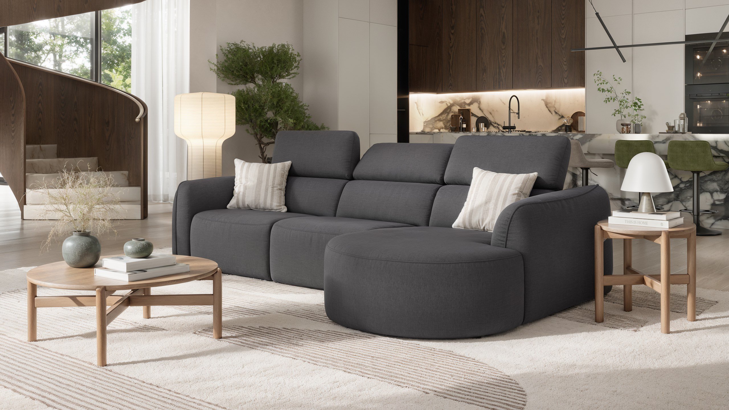 Stoff Ecksofa MILAZZO