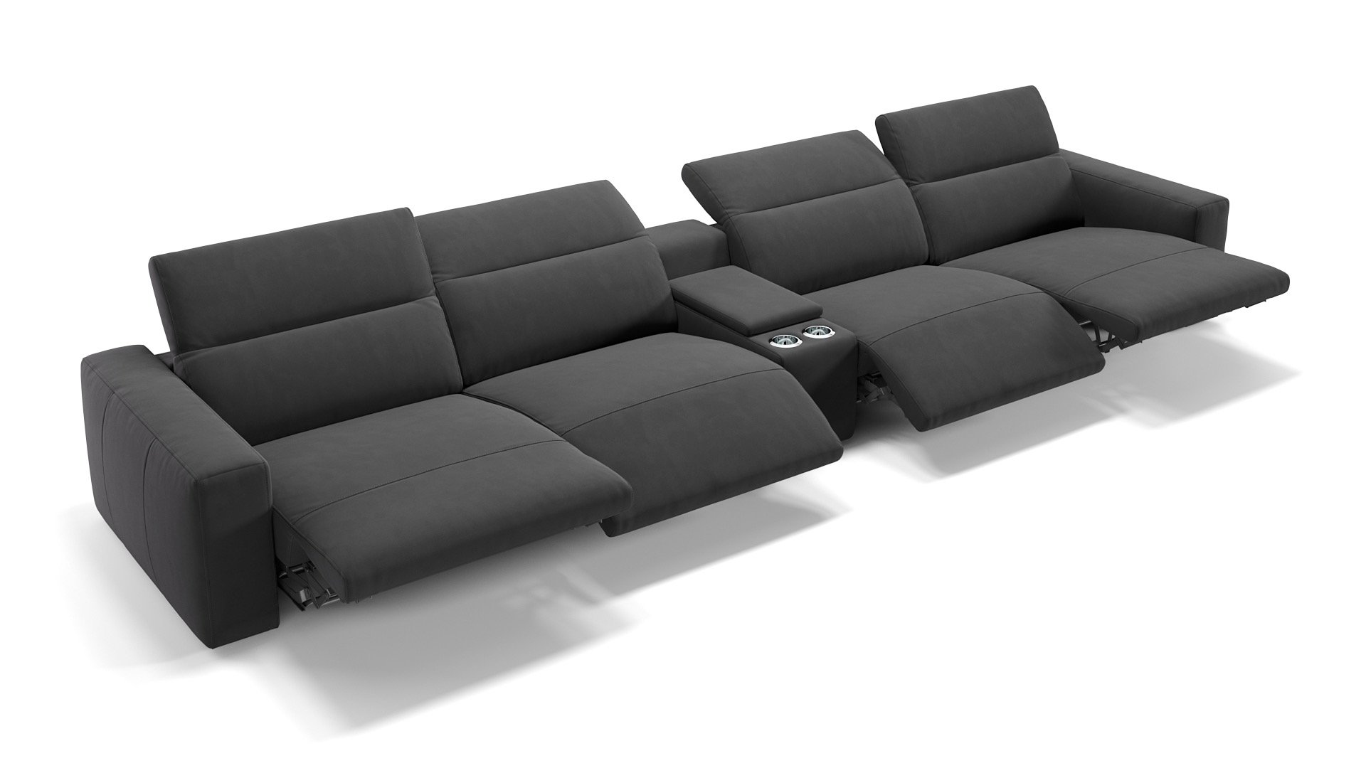 Stoff 4-Sitzer Kinosofa LENOLA