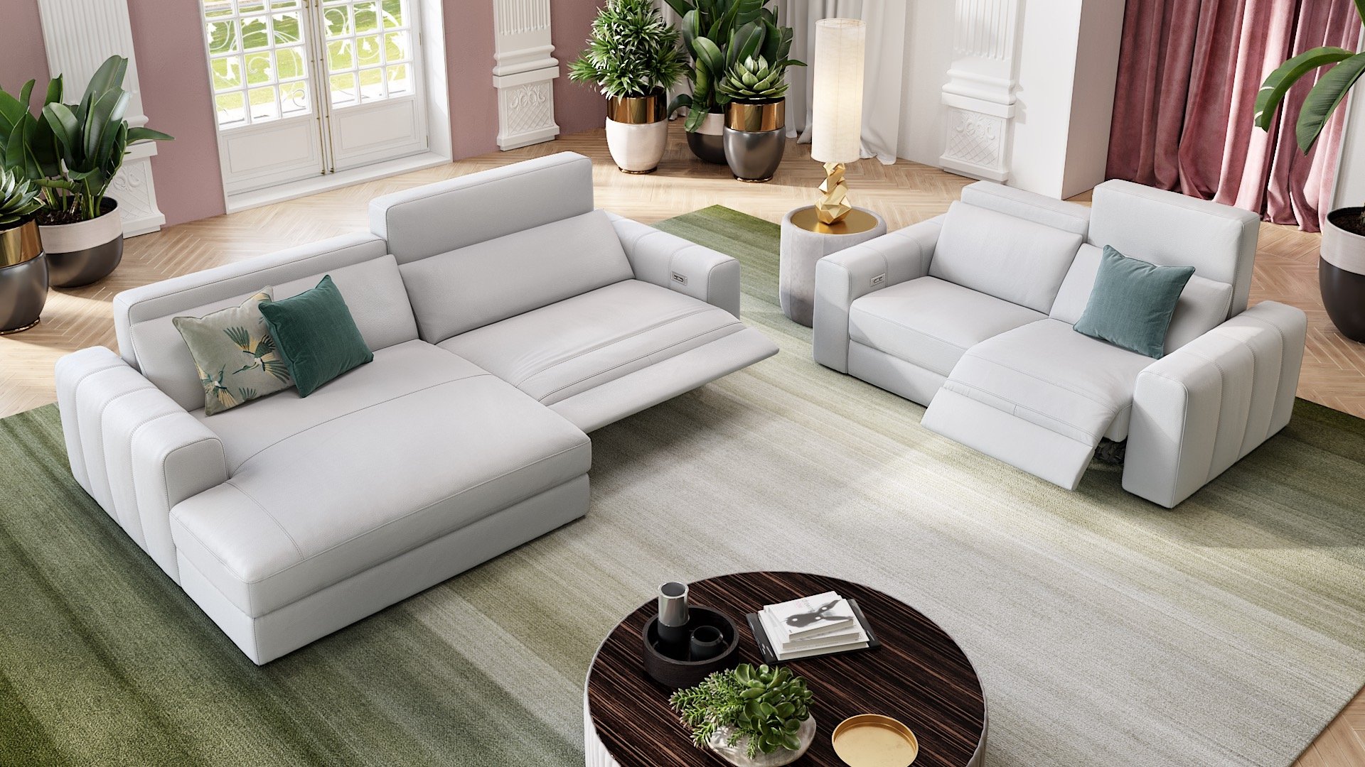 Leder Ecksofa CAPRI