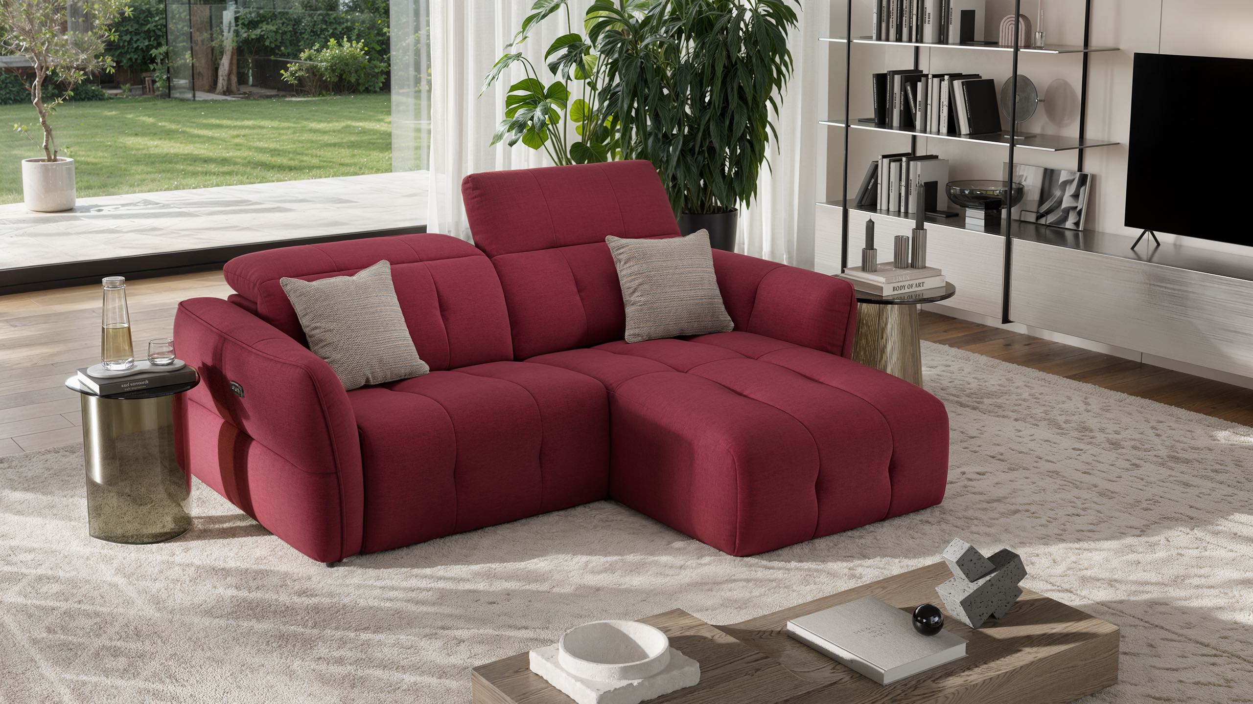 Stoff Ecksofa mini MARANELLO