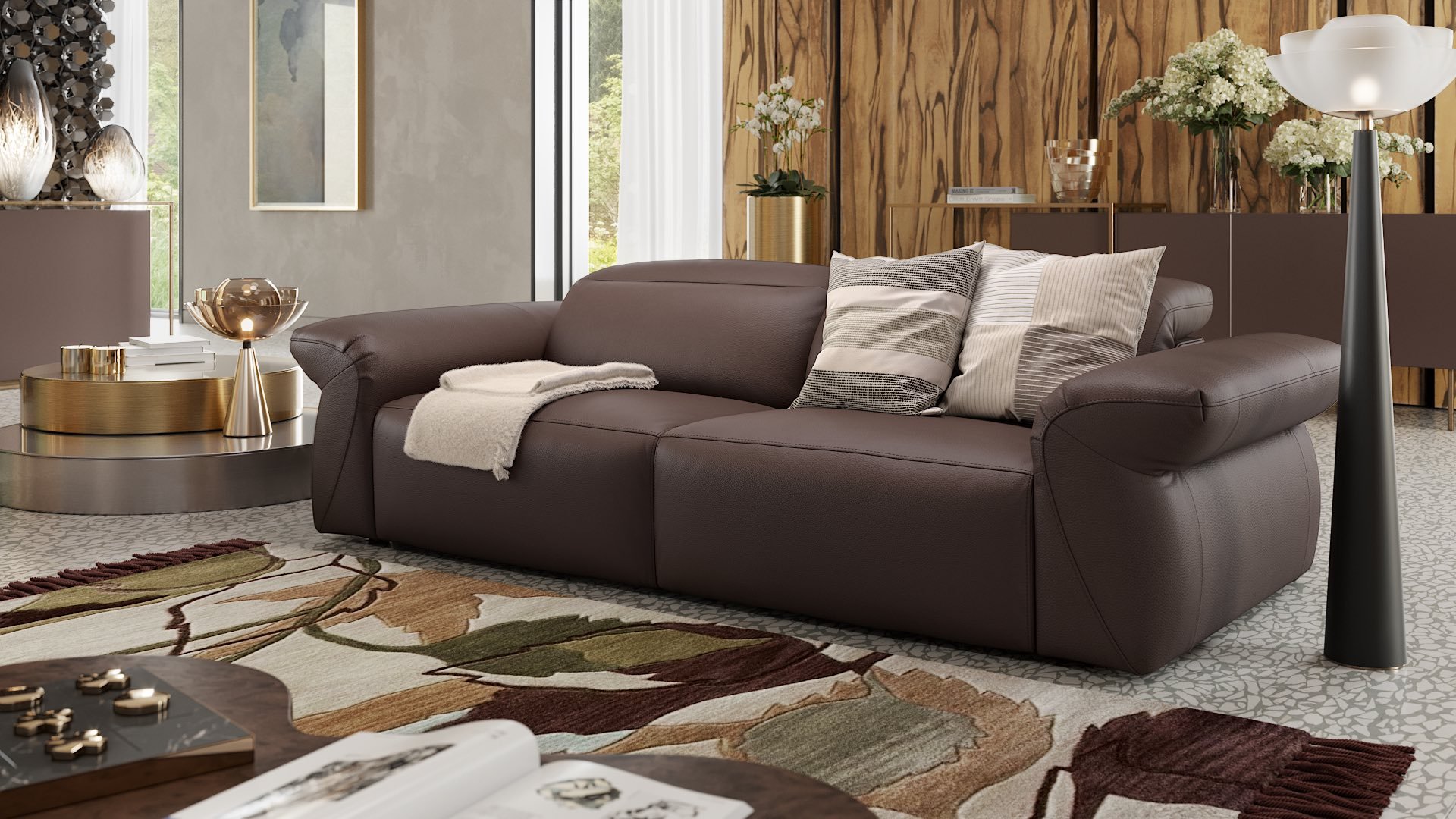 Leder 3-Sitzer Sofa VENEDIG