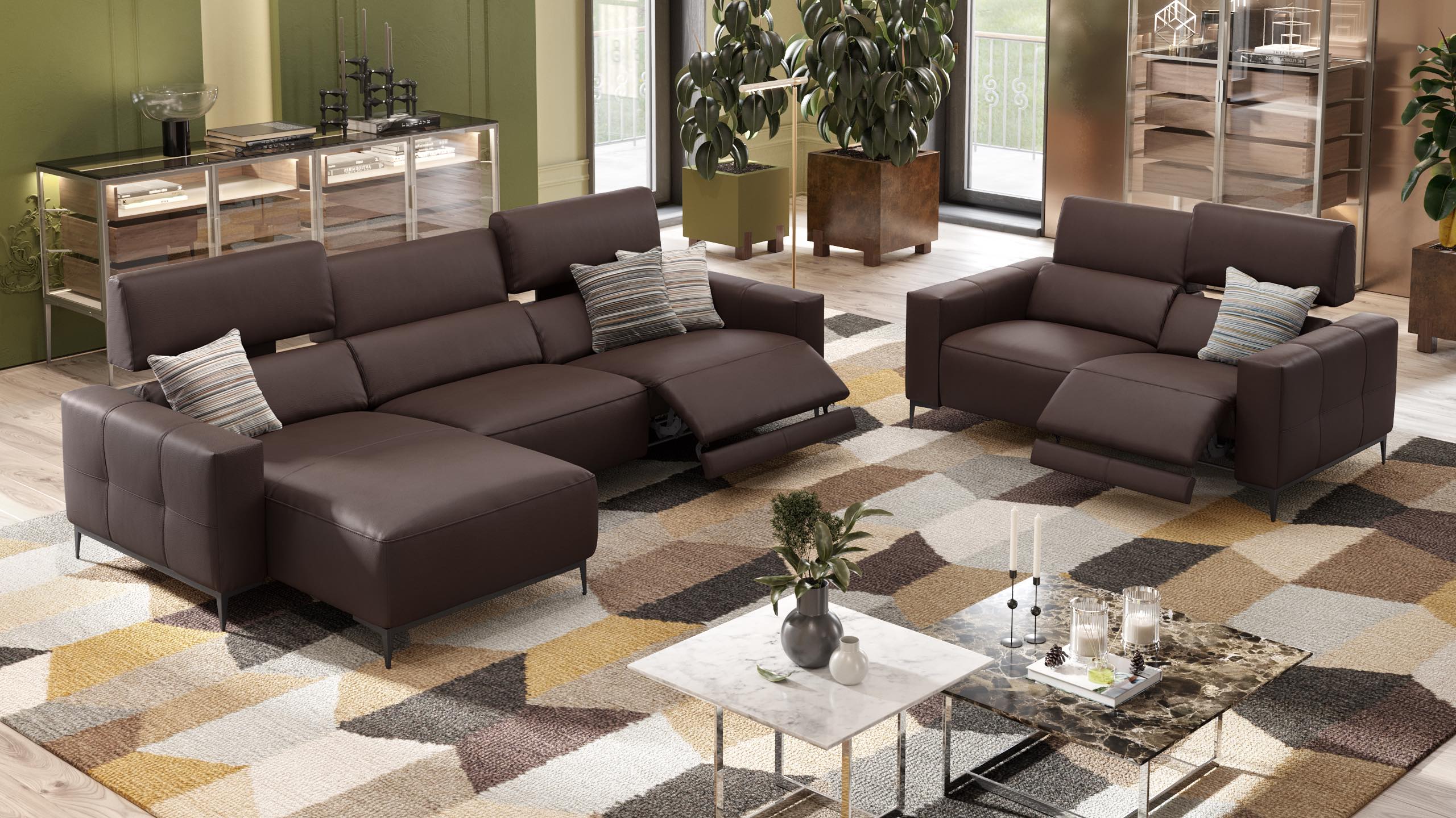 Leder Ecksofa TOLEDO