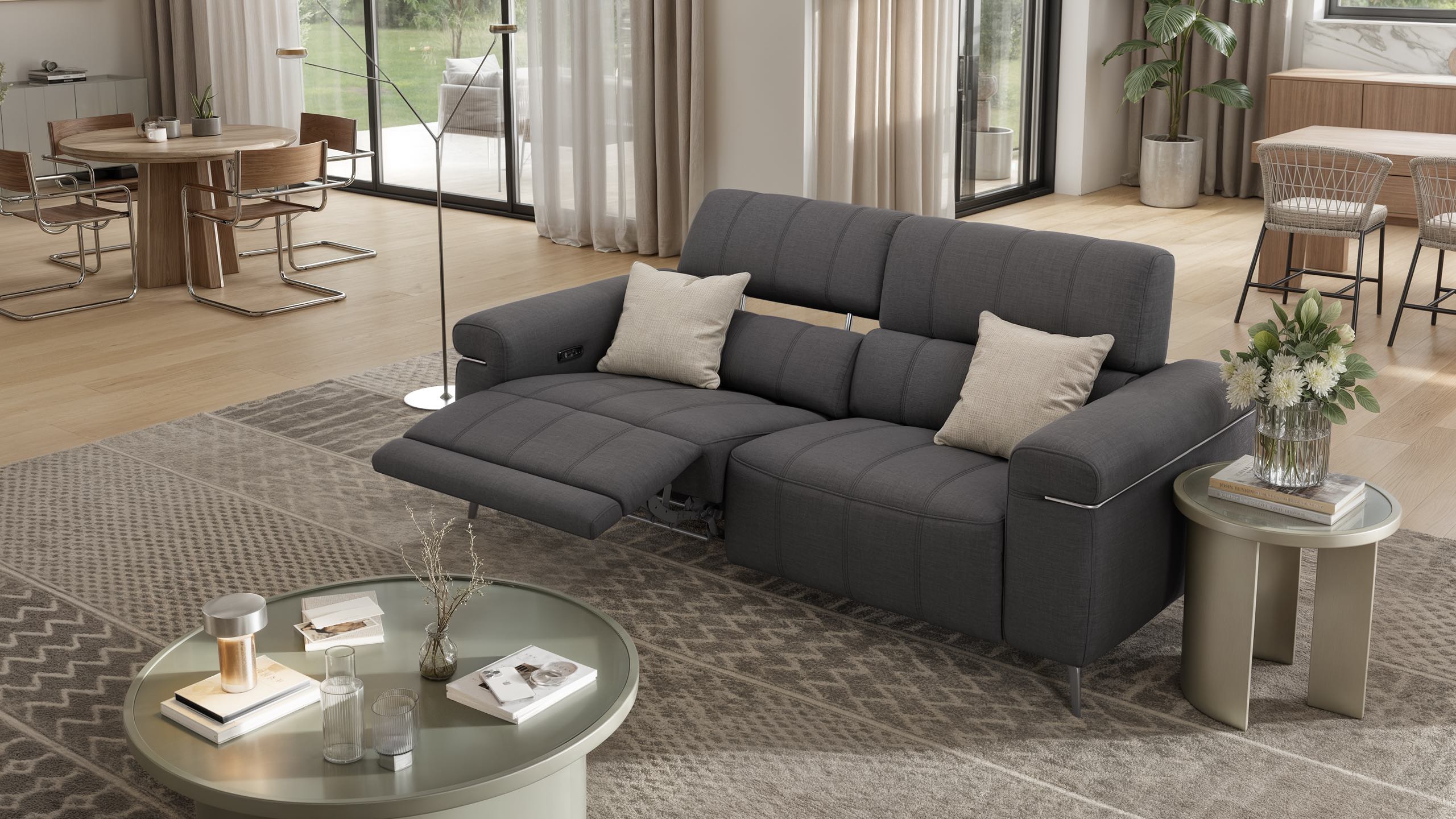 Stoff 3-Sitzer Sofa SOLETO
