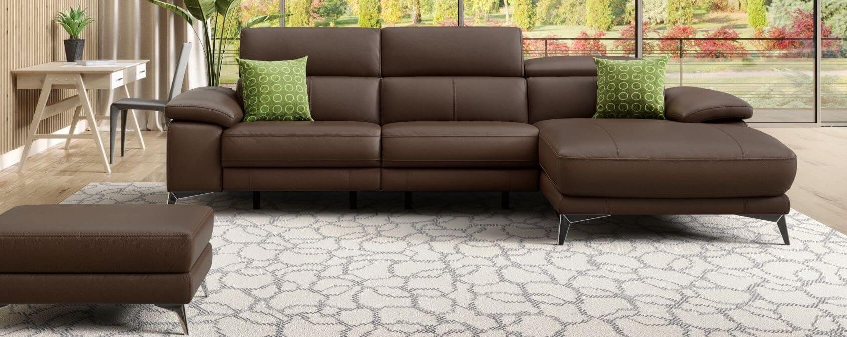 Leder Ecksofa Milano