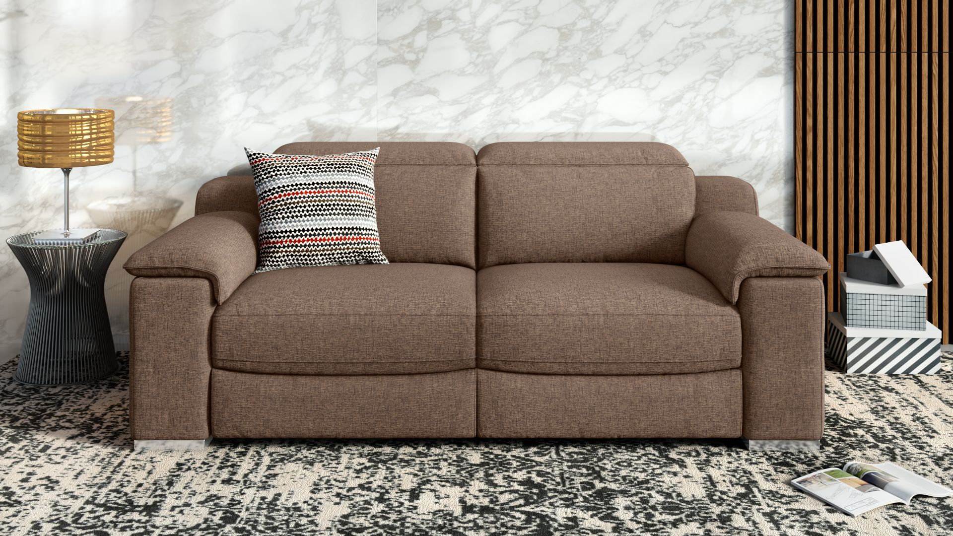 Stoff 2-Sitzer Sofa MACELLO