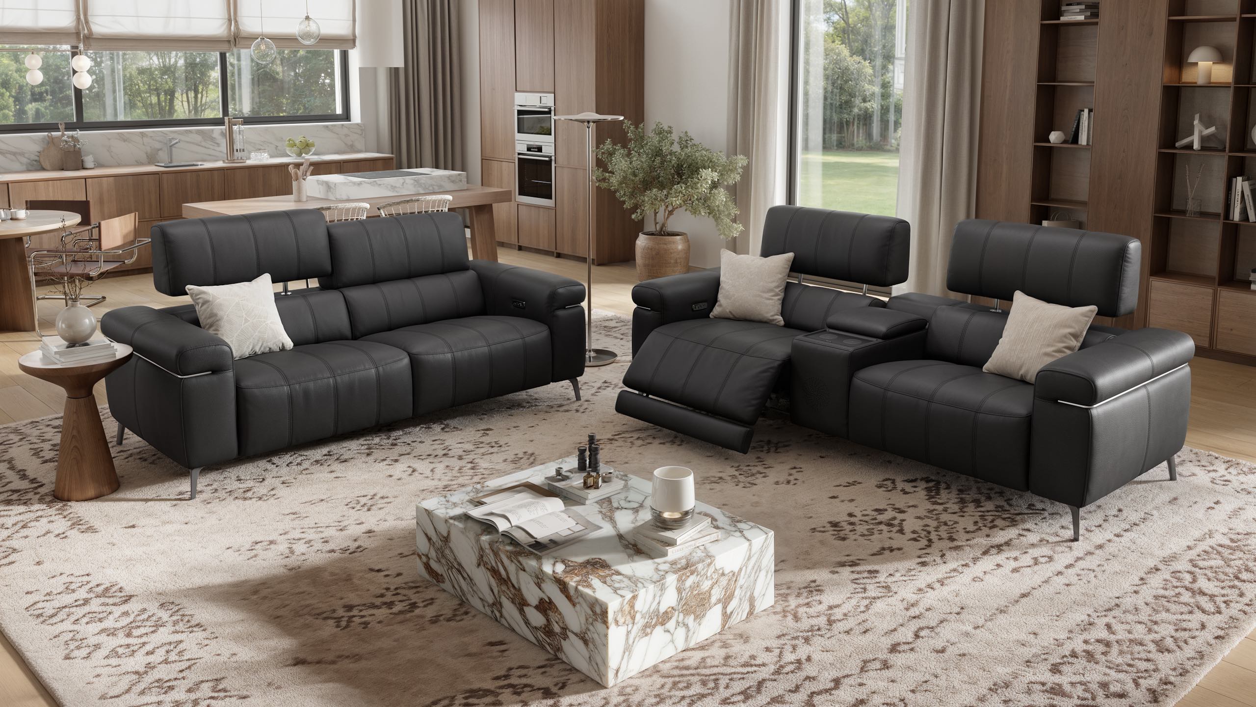 Leder 3-Sitzer Sofa SOLETO