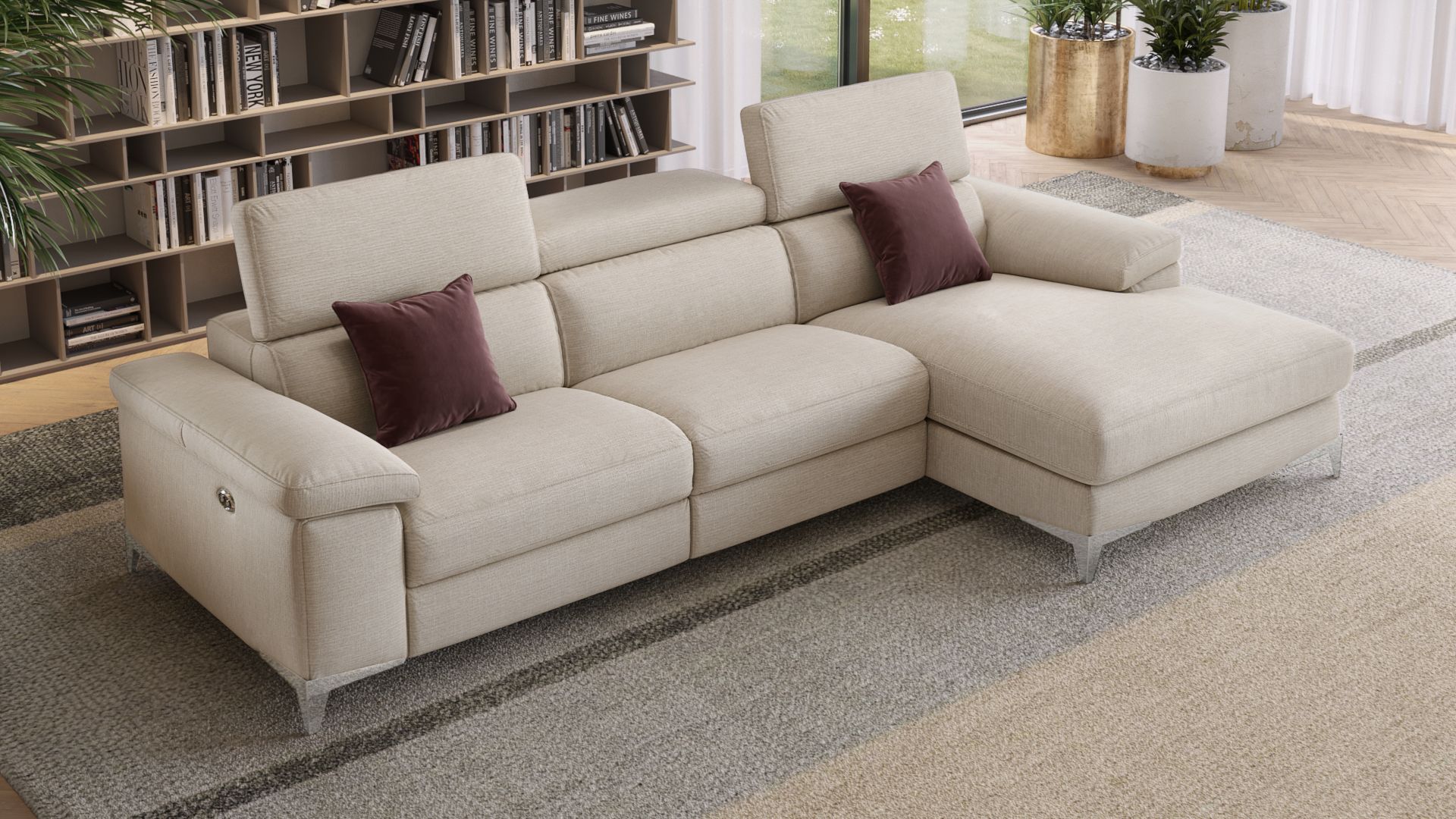 Stoff Ecksofa VENOSA